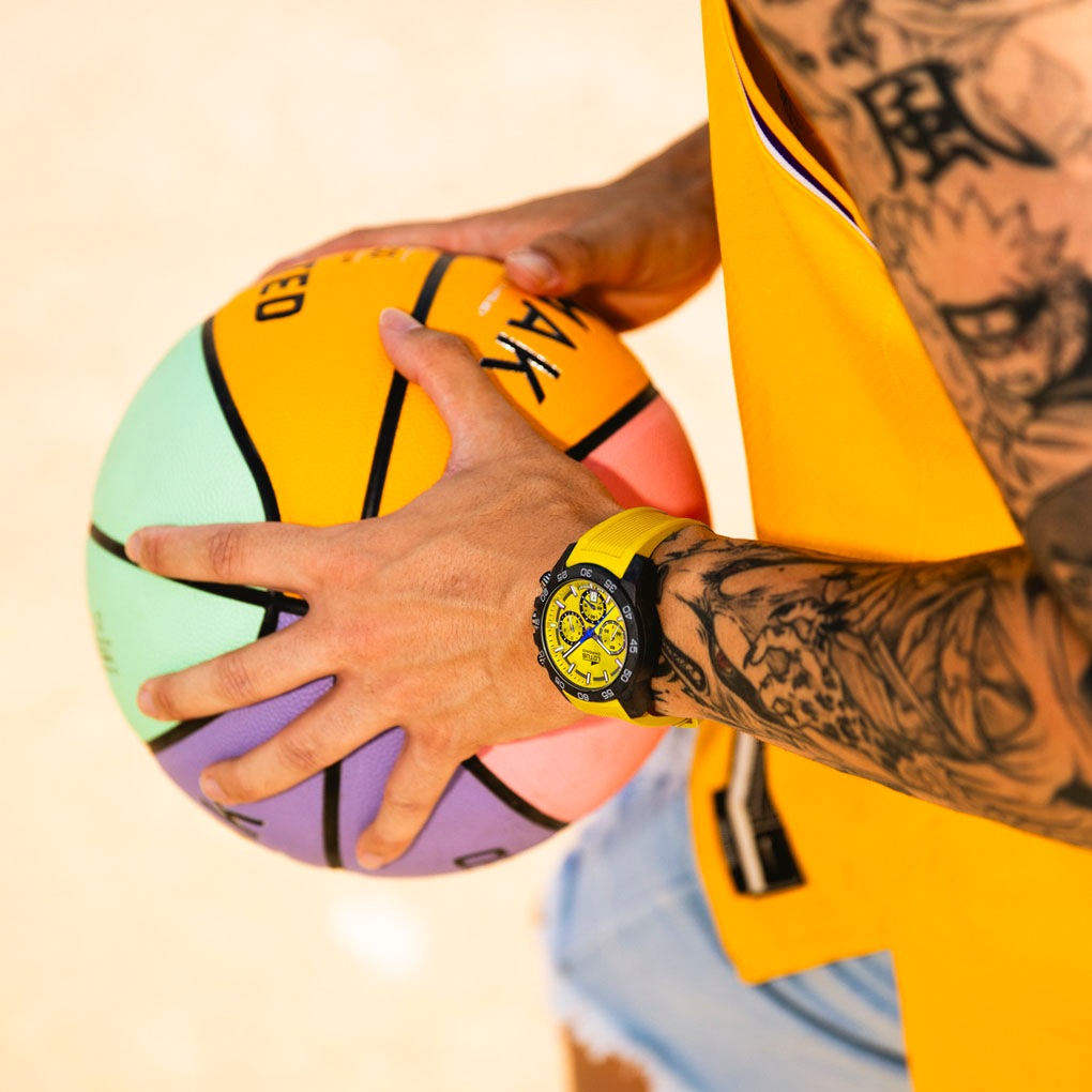 Lotus Chronograph, Quarzuhr, Armbanduhr, Herrenuhr, Kautschukarmband, Tag, Stoppfunktion