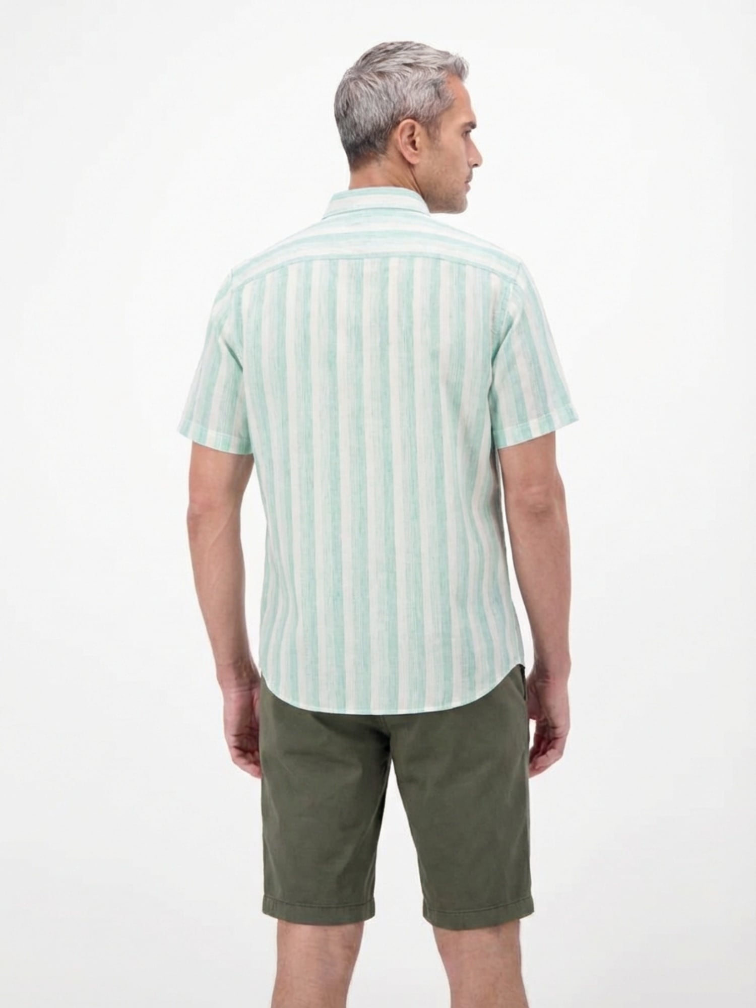 LERROS Kurzarmhemd »Kurzarmhemd gestreift und atmungsaktiv«