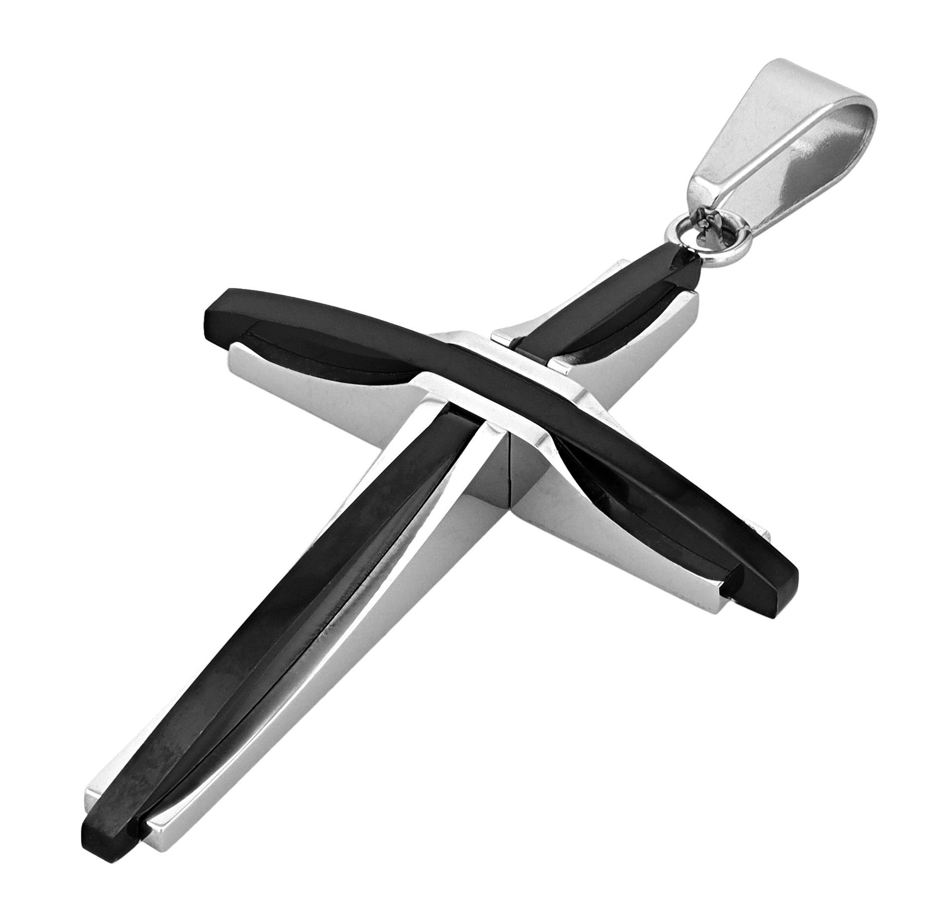 Adelia´s Kettenanhänger »Herren Anhänger – Kreuz Kreuzanhänger aus Edelstahl«  Zum Verschenken – passend für viele Anlässe