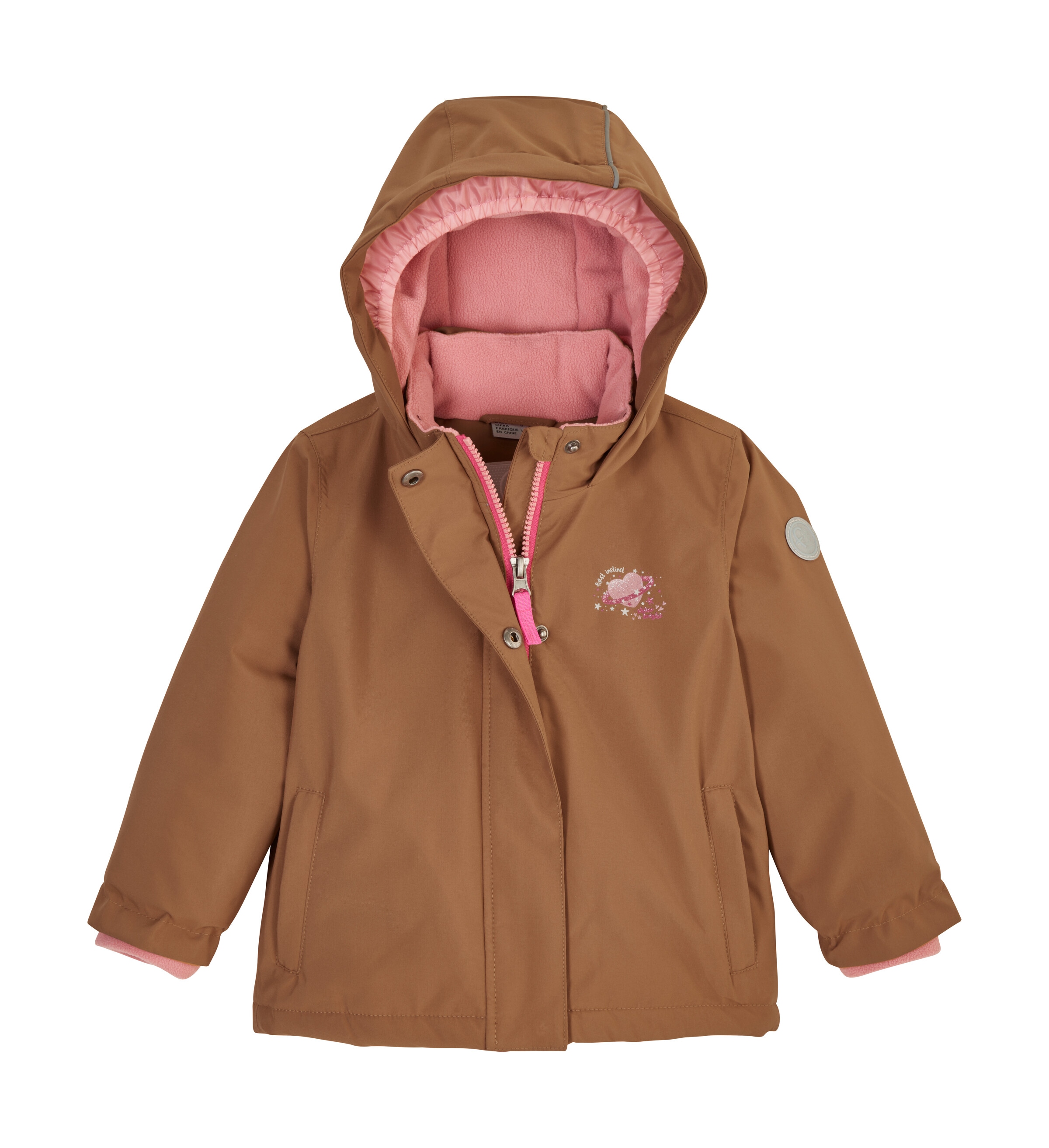 Mädchen Funktionsjacke "FIOW 38 MNS JCKT", braun, Gr. 86, FIRST INSTINCT BY KILLTEC, Obermaterial: 100% Polyester;Futter: 100% Polyester;Füllung: