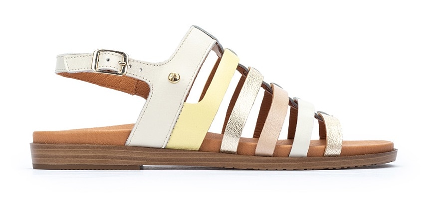 PIKOLINOS Riemchensandale »FORMENTERA«, Sommerschuh, Sandalette, Sandale, mit Metallic Details