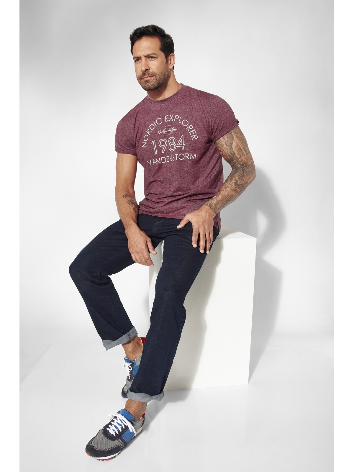 Jan Vanderstorm T-Shirt »T-Shirt KERLOVAN«