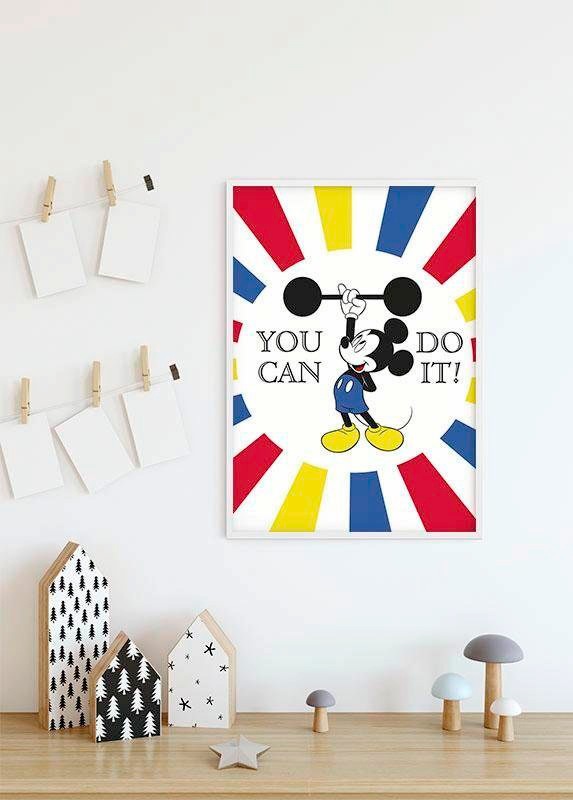 | Mouse Disney, »Mickey Do Komar (1 Schlafzimmer, BAUR Kinderzimmer, it«, Poster St.), Wohnzimmer