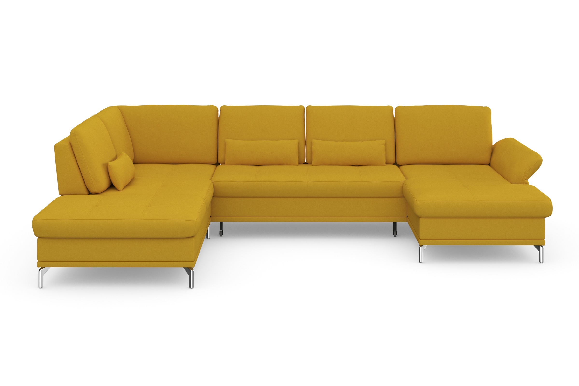 Home affaire Wohnlandschaft "Palm Beach U-Form" Federkern, mit Sitztiefenve günstig online kaufen