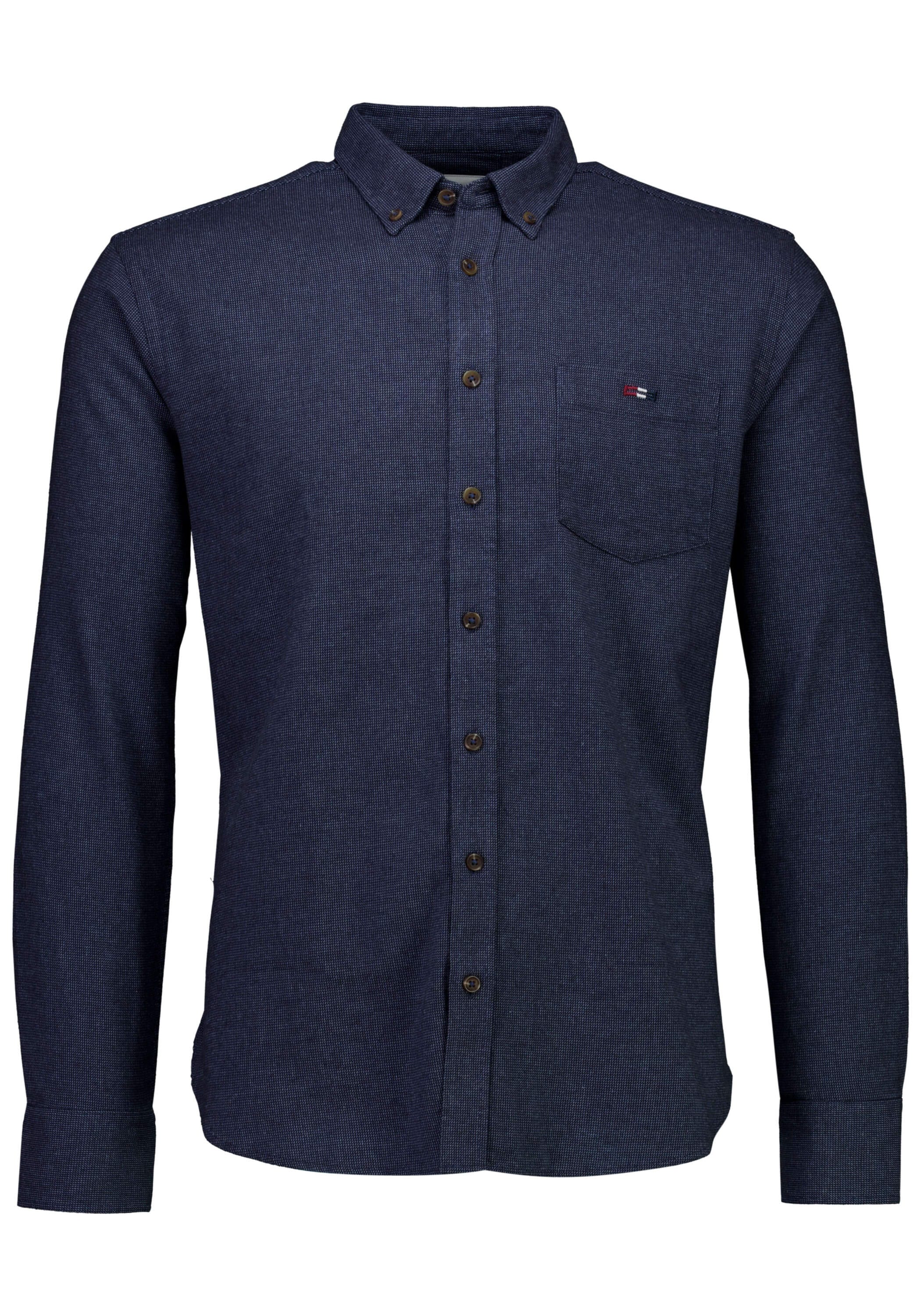 BISON Langarmhemd "Freizeithemd (Langarm) Regular Fit"