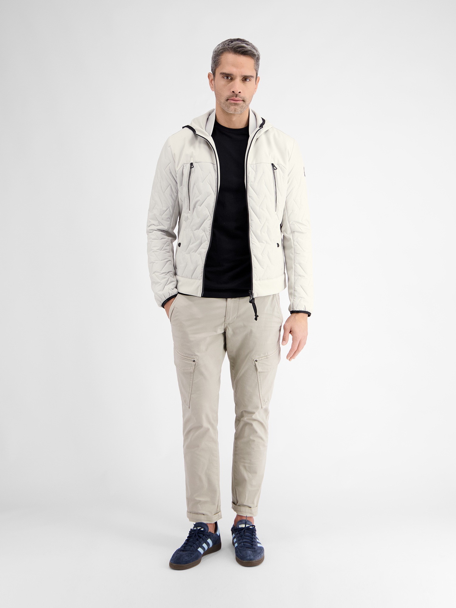 LERROS Steppjacke »LERROS Herren Steppjacke mit Kapuze«, mit Kapuze, Wasser- und windabweisend