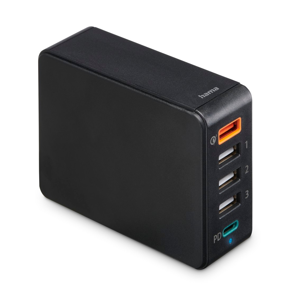 Hama USB-Ladegerät »Schnellladegerät 5 Ports PD«, 51W USB St.) C 1x A 3.0 | BAUR (2 USB 3x QC 1x schwarz