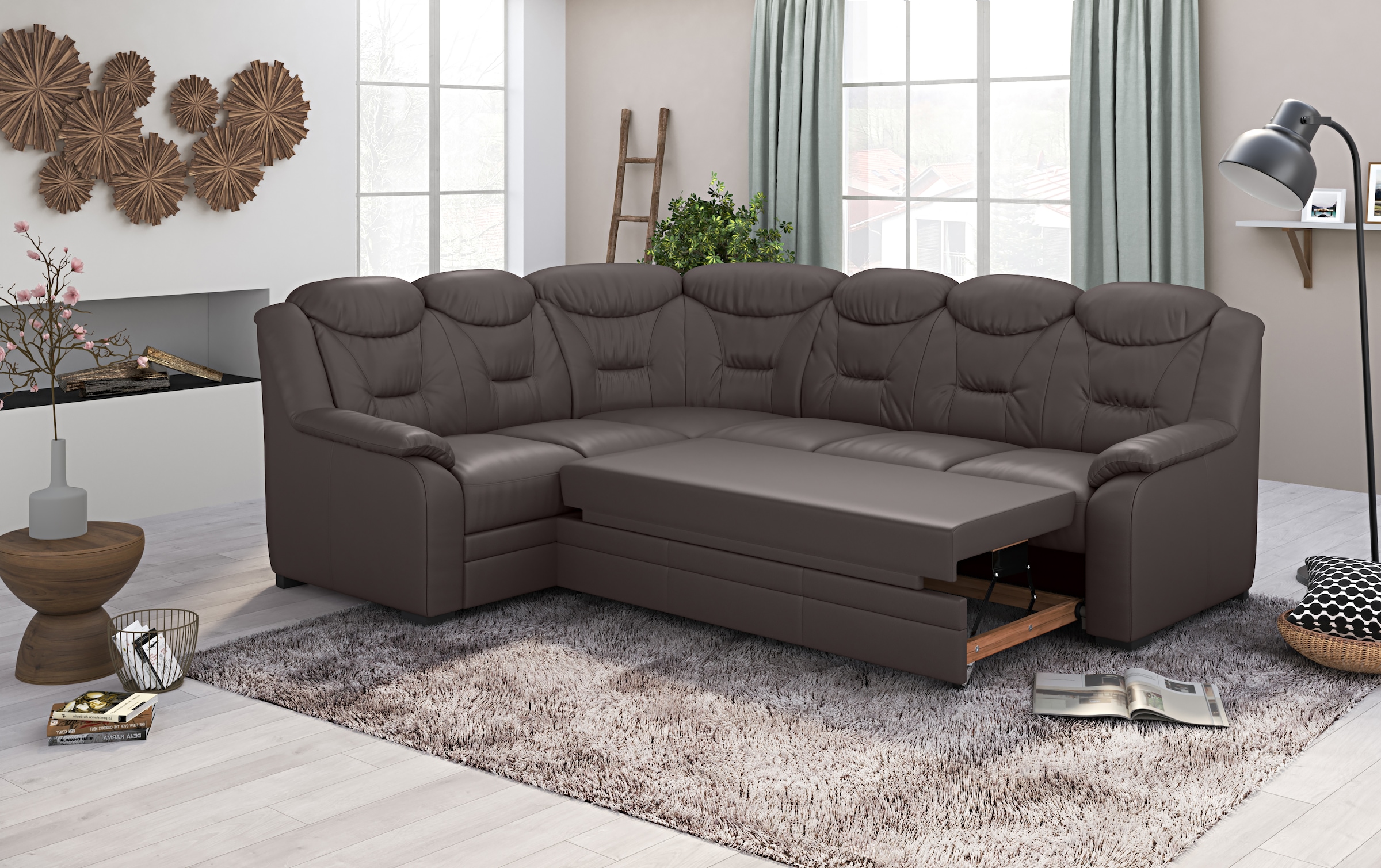 COTTA Ecksofa »Marcus L-Form«, wahlweise mit Bettfunktion & Stauraum
