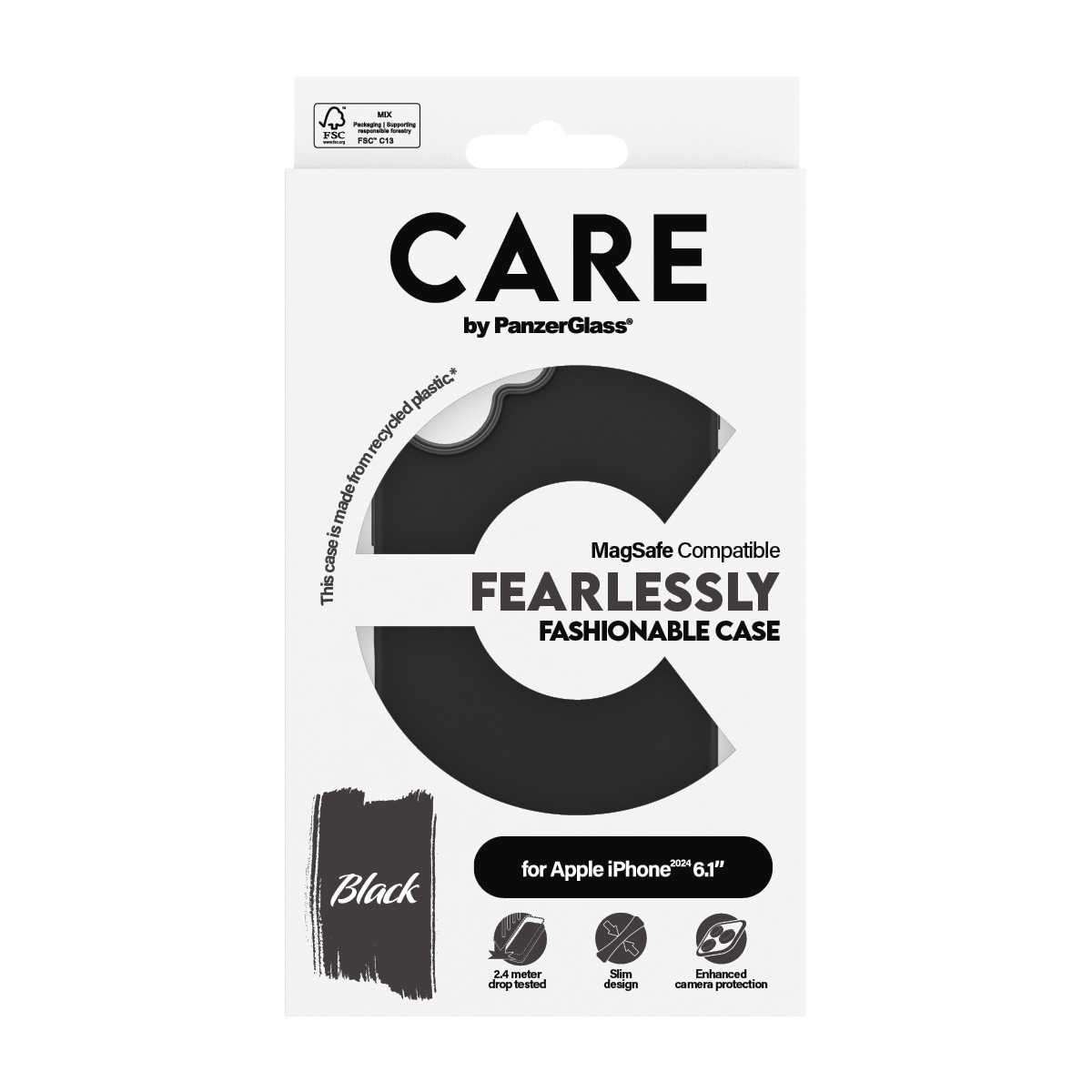 CARE by PanzerGlass Handyhülle »Fashionable Case für Apple iPhone 16«, Backcover, Schutzhülle, Handyschutzhülle, Case, Schutzcase, stoßfest