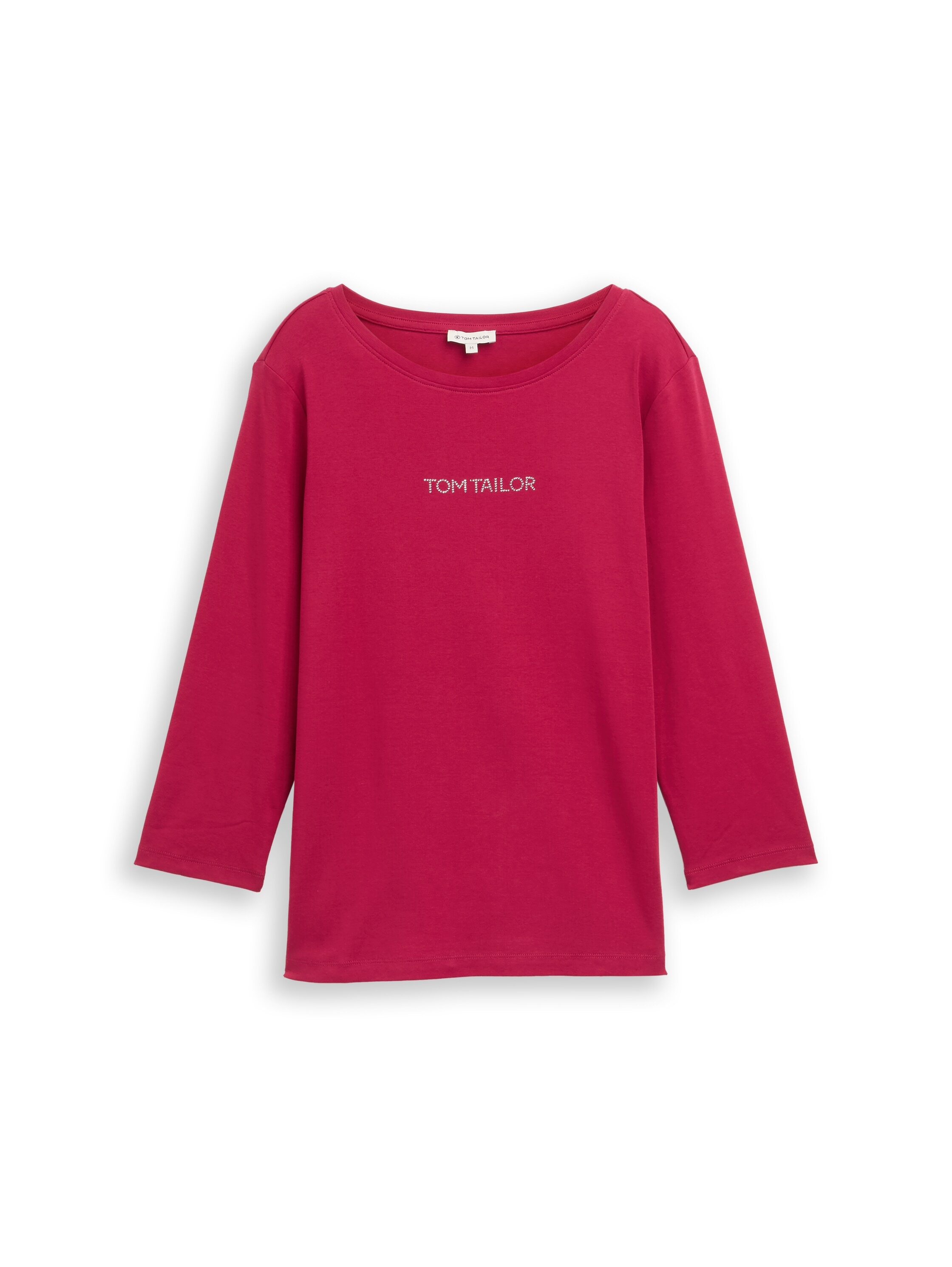 TOM TAILOR 3/4-Arm-Shirt mit Logo Schriftzug