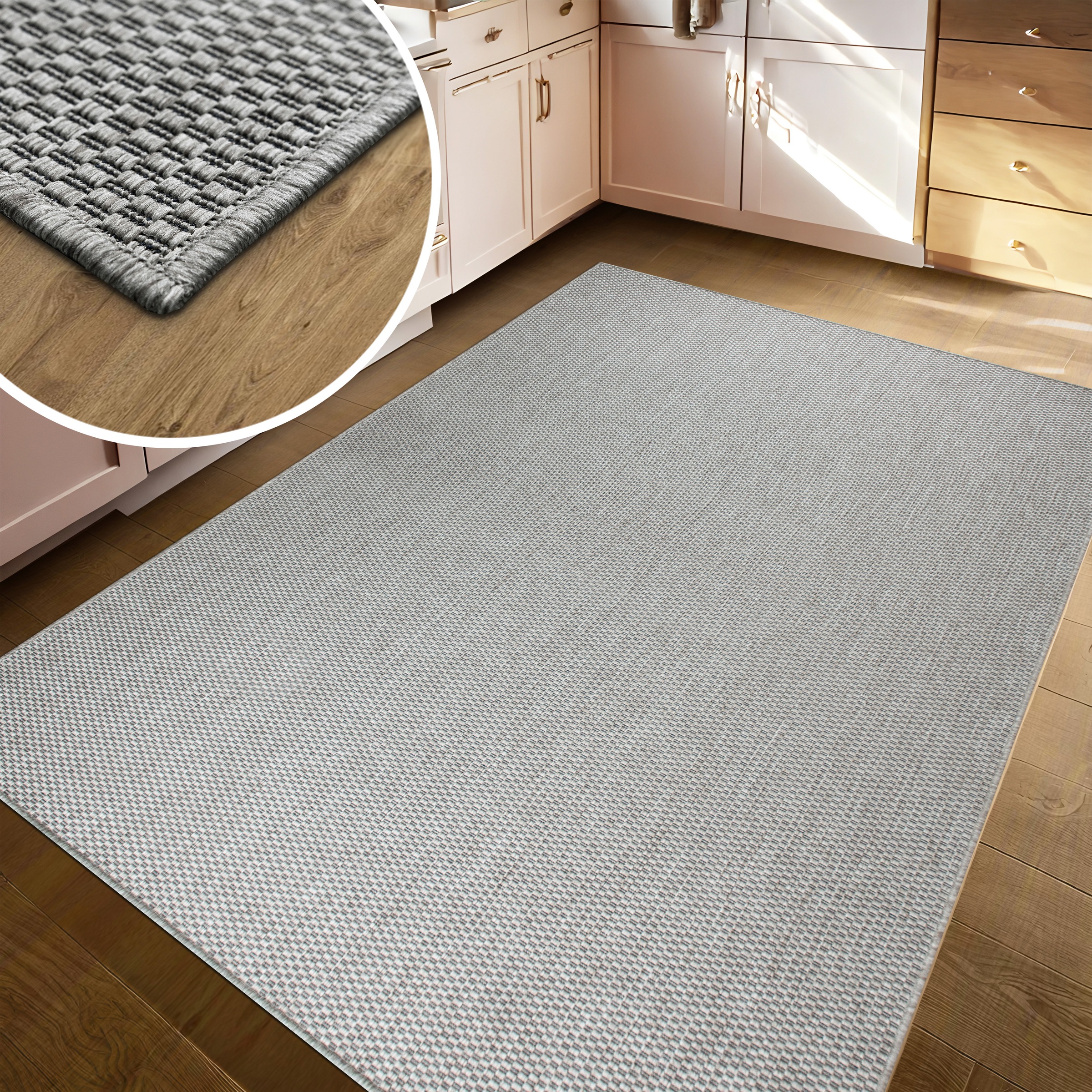 my home Teppich »Venedig auch als Läufer erhältlich«, rechteckig, 4 mm Höhe, In- und Outdoor geeignet, Sisal-Optik, Wetterfest & UV-beständig
