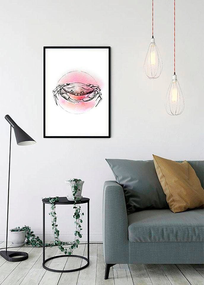 Komar Bild »Crab Watercolor«, Tiere, (1 St.), Wandbild zur Dekoration - ohne Rahmen