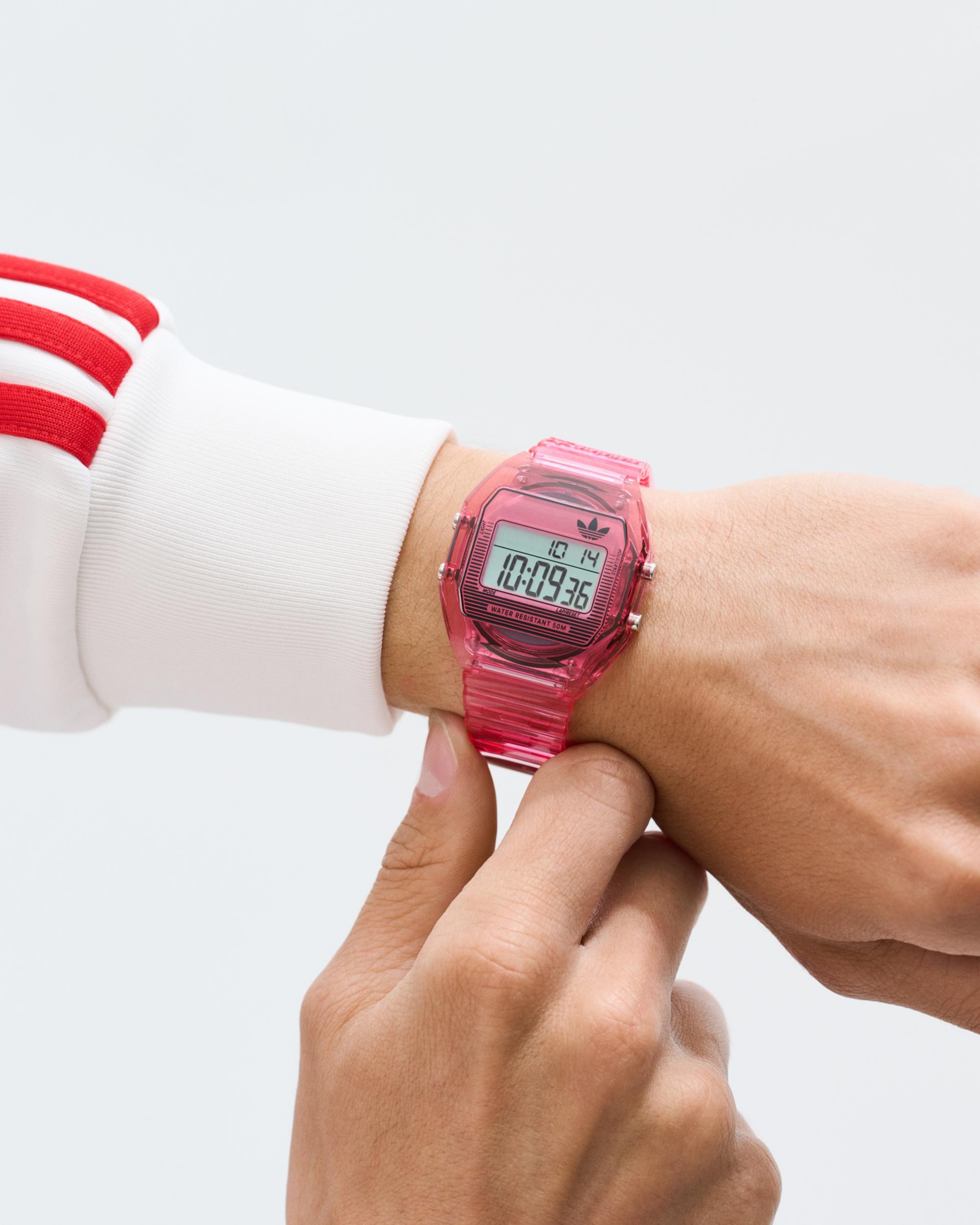 adidas Originals Digitaluhr »DIGITAL TWO CRYSTAL«, Quarzuhr, Armbanduhr, Herrenuhr, Damenuhr, Resinarmband