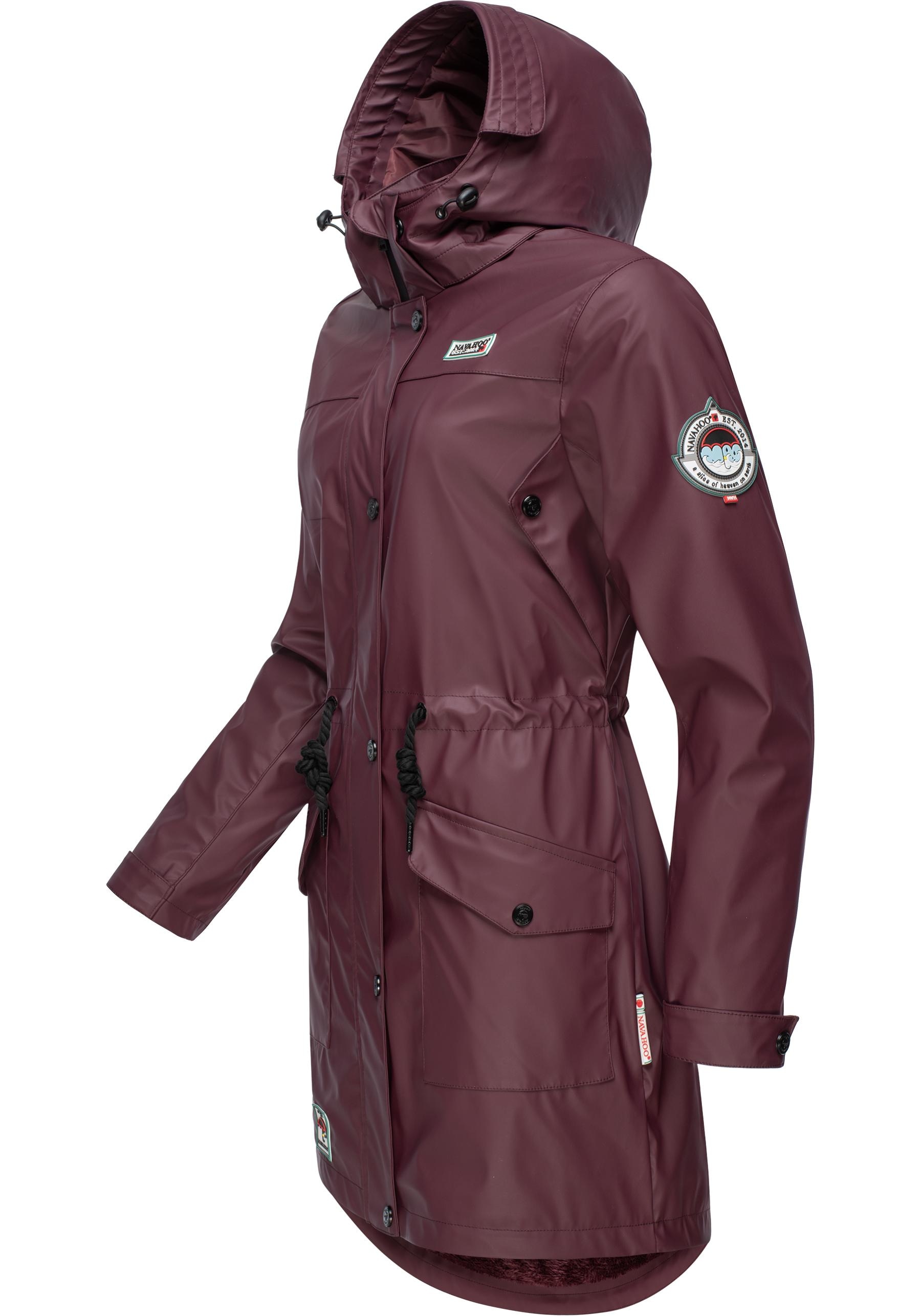 Navahoo Outdoorjacke »Deike«, mit Kapuze, modischer Damen Outdoor Regenmantel