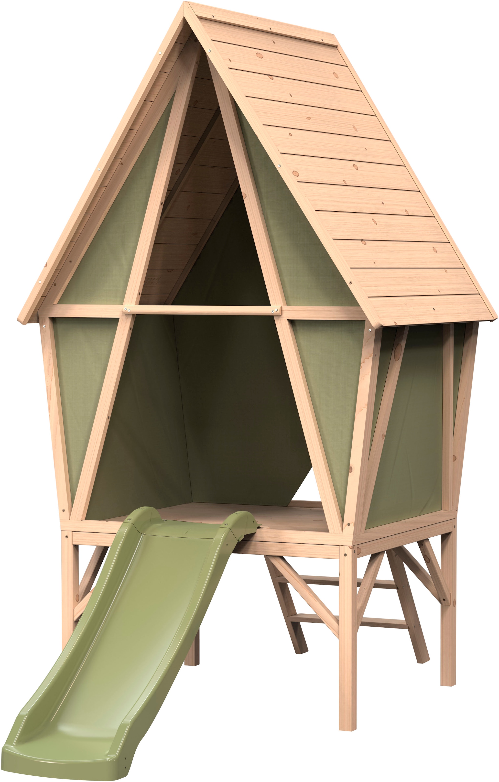 EXIT Spielhaus »Yuki 30«, mit Rutsche; FSC® - schützt Wald - weltweit