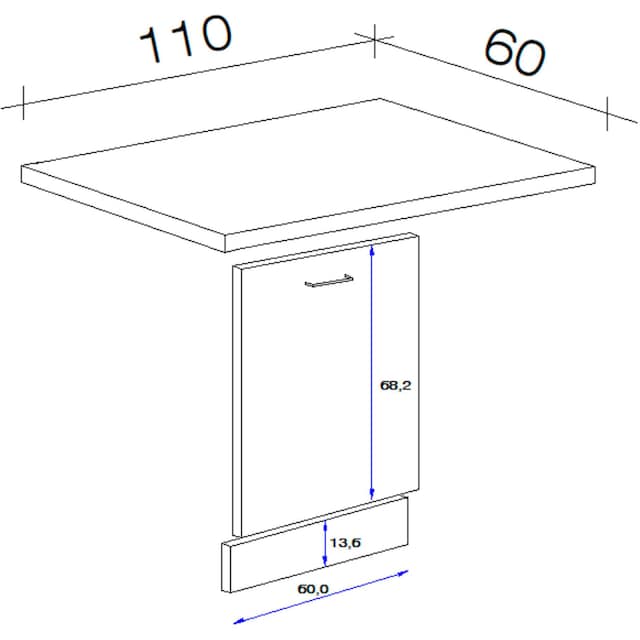 Flex-Well Frontblende »Wito«, (B x H x T) 110 x 85/86 x 60 cm bestellen |  BAUR