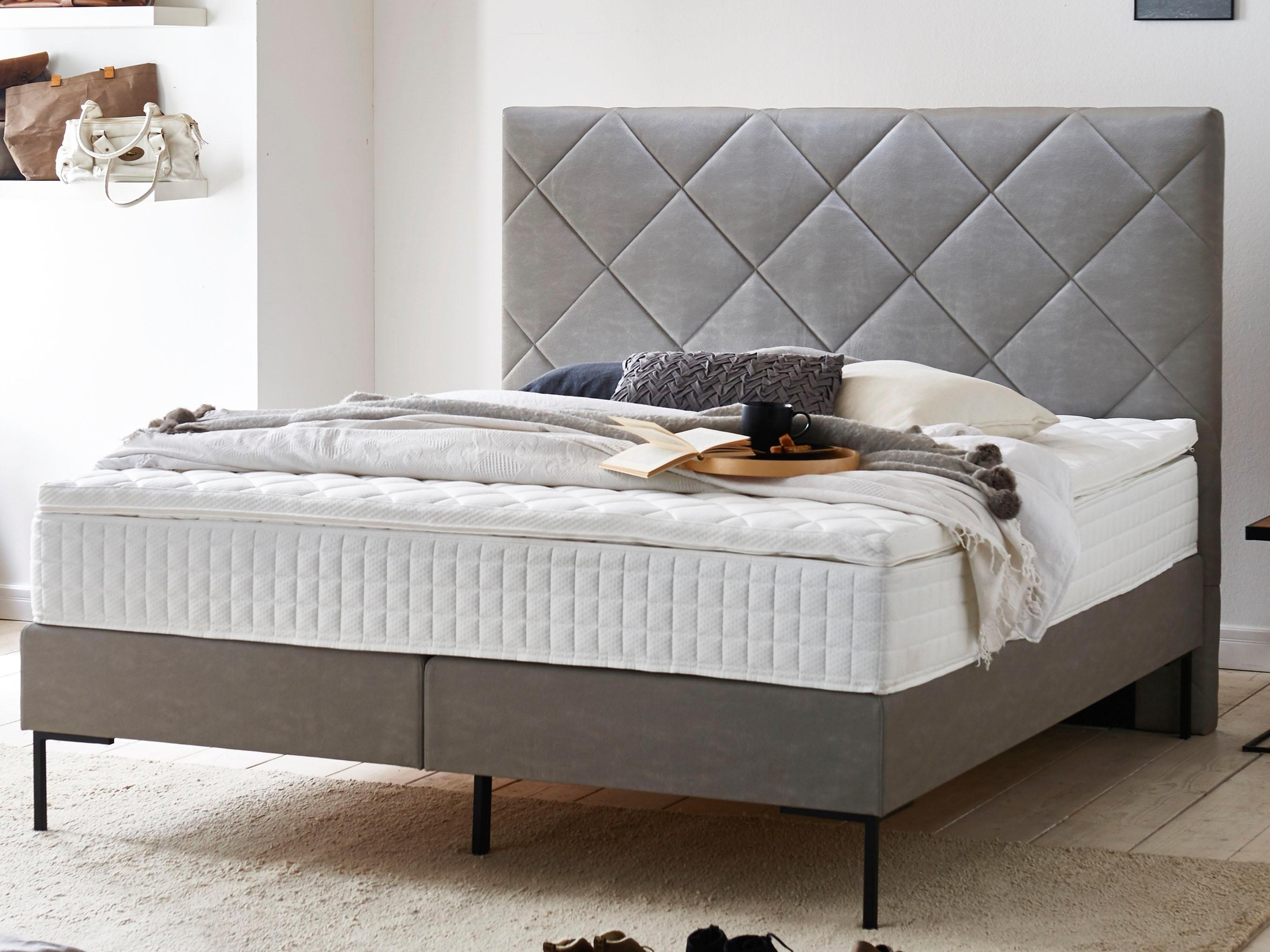 ATLANTIC home collection Boxspringbett, mit Topper