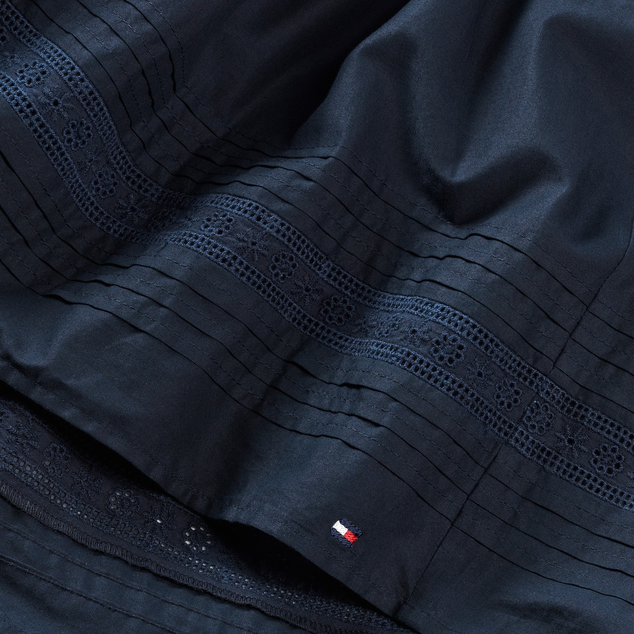 Tommy Hilfiger Webrock »EMBROIDERED TAPE SKIRT«, für Kinder bis 16 Jahre, mit Stickerei