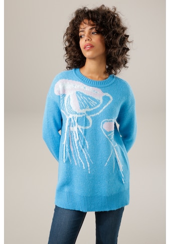Aniston CASUAL Megztinis su eingestrickten Quallen ir...
