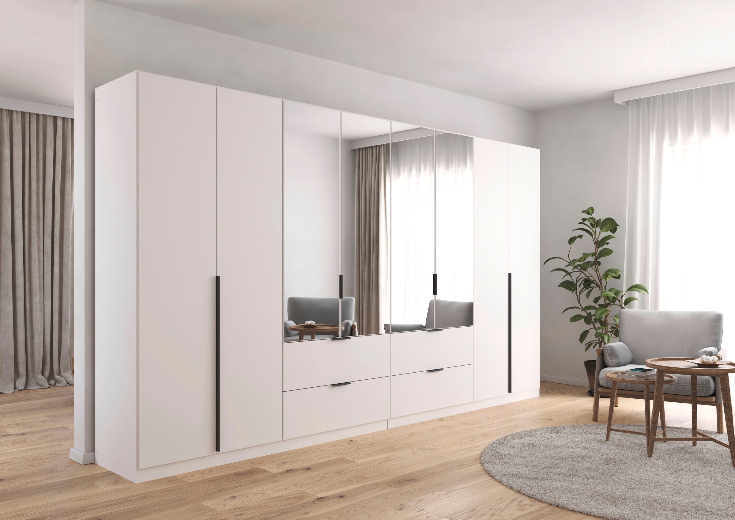 OTTO home Drehtürenschrank "Kleiderschrank Schrank Garderobe AGORDO mit Dek günstig online kaufen