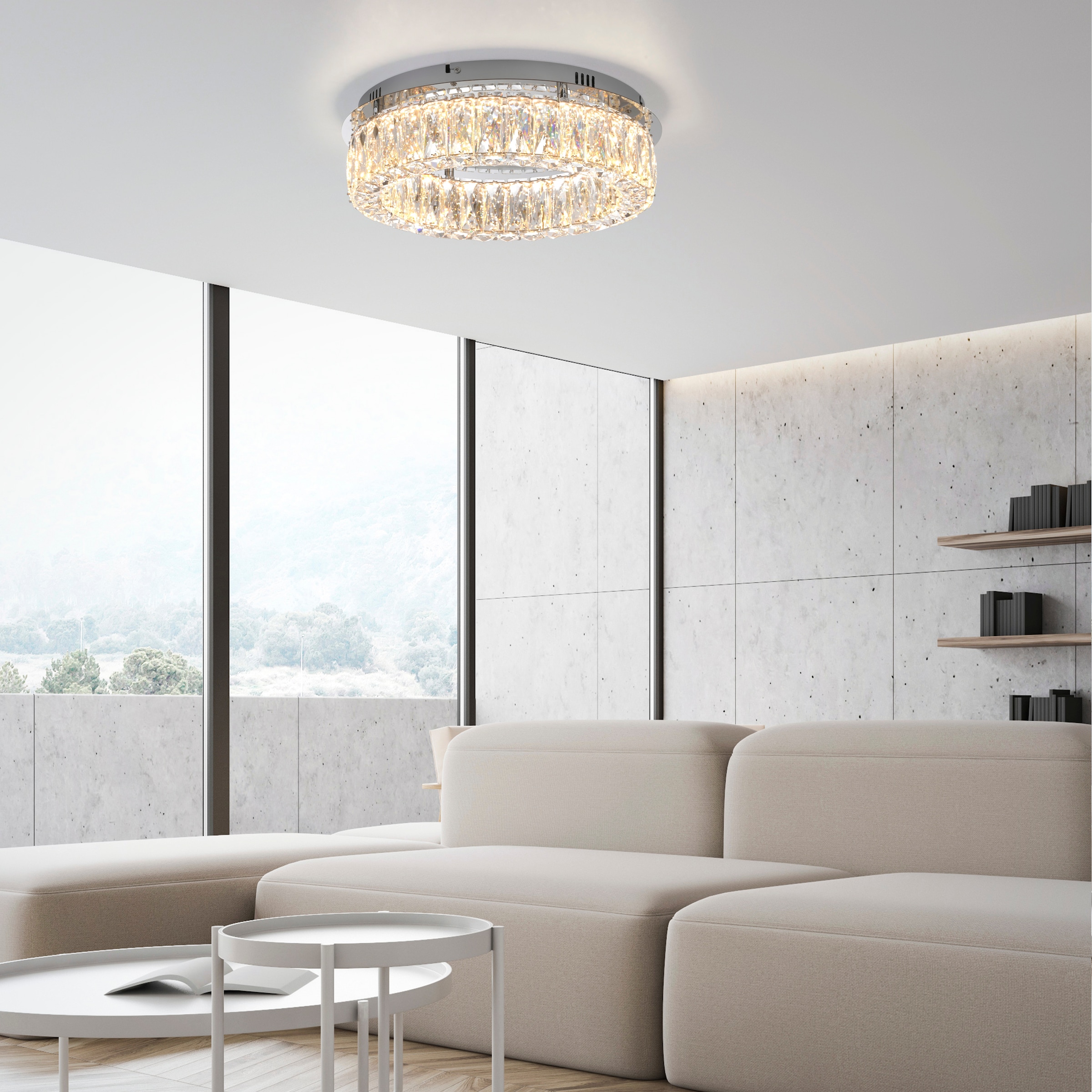 JUST LIGHT Deckenleuchte »KULUNKA«, 1 flammig, Leuchtmittel LED-Board | LED fest integriert, LED, dimmbar, Switchmo