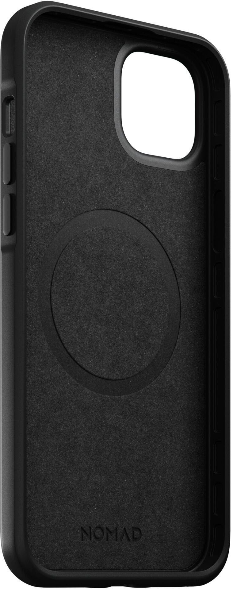 Nomad Handyhülle »Modern Leather Case iPhone 14 Max«, Polycarbonat und hochwertigem Echtleder