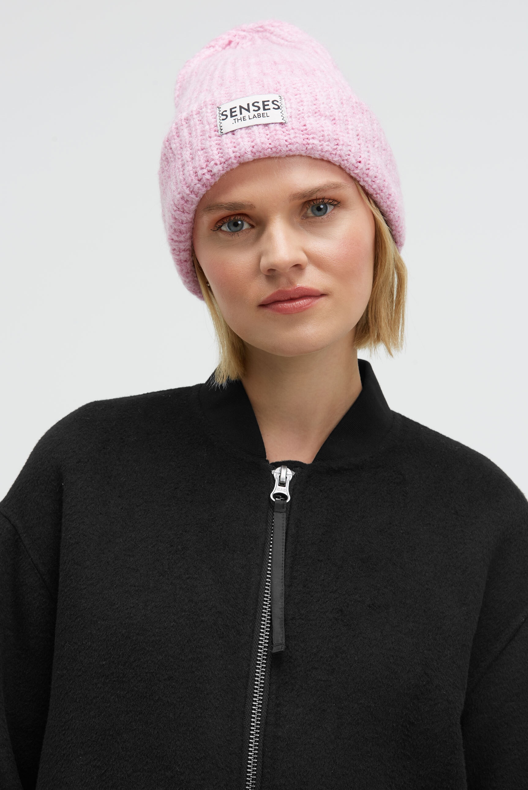 SENSES.THE LABEL Langjacke ohne Kapuze mit Zwei-Wege-Reißverschluss