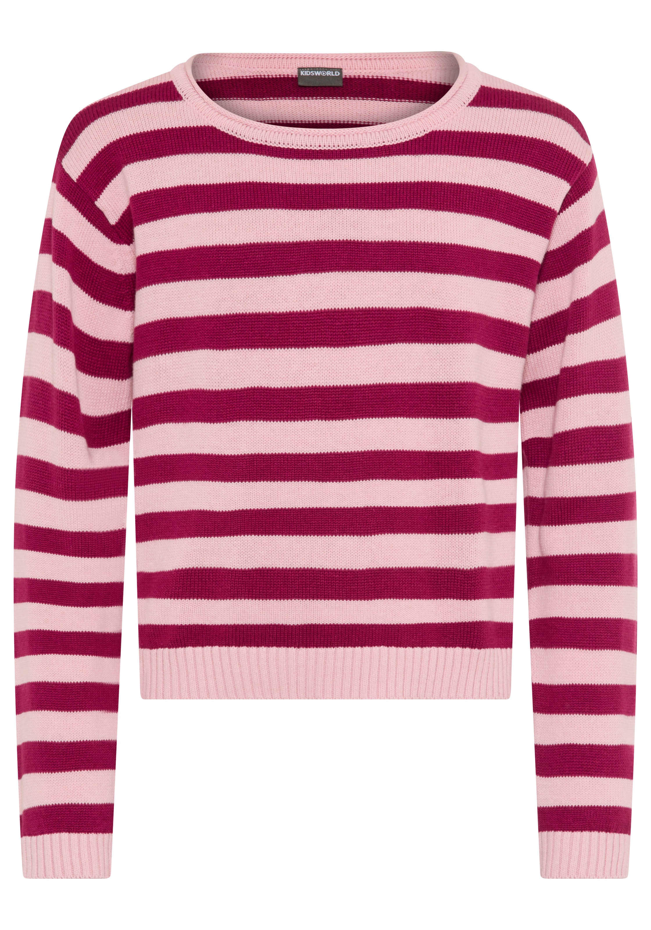 KIDSWORLD Streifenpullover »Ringelpullover«, Ringelpullover mit Rollsaum