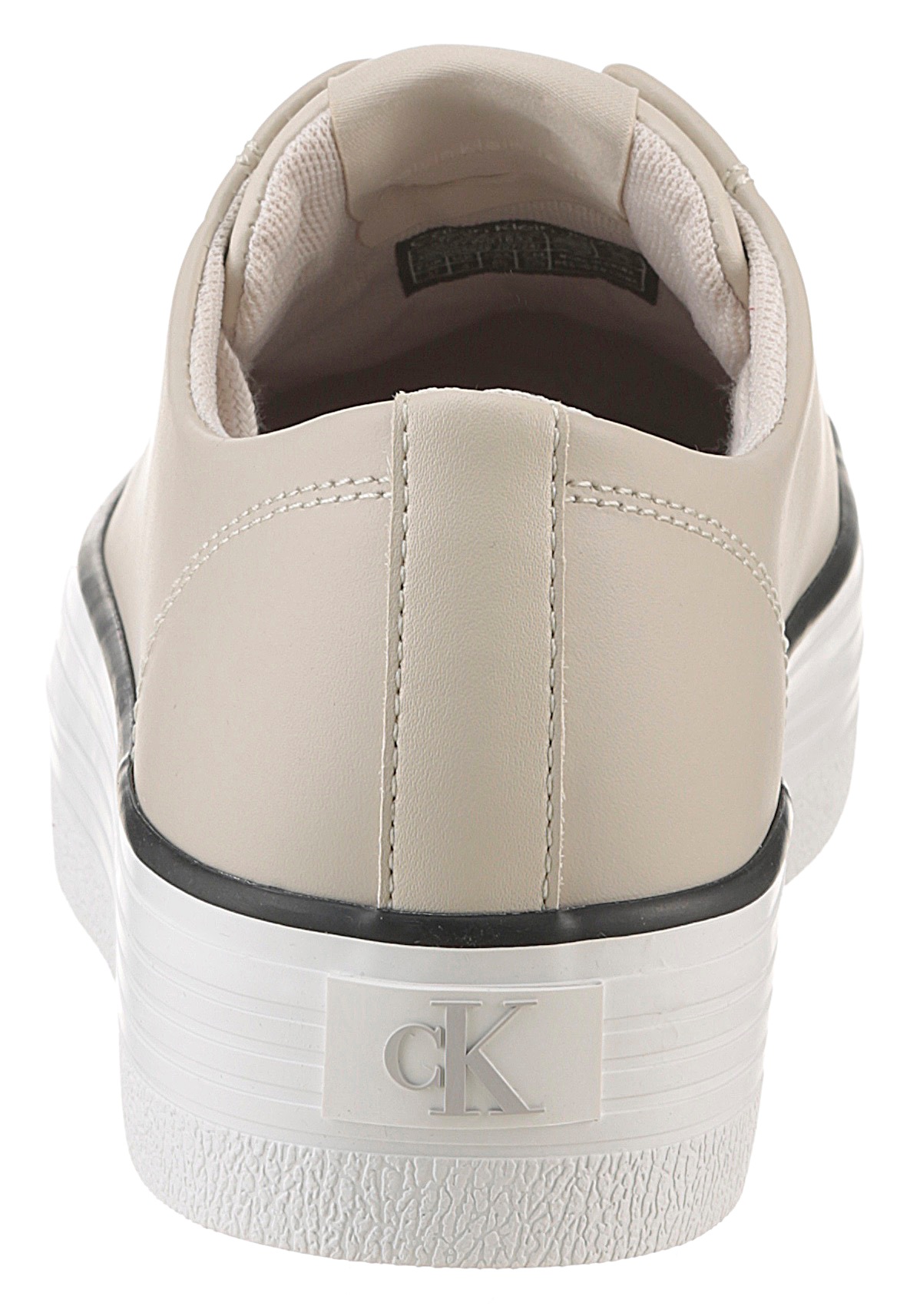 Calvin Klein Jeans Sneaker "BOLD VULC FLATF LOW LTH IN", Halbschuh, Schnürs günstig online kaufen