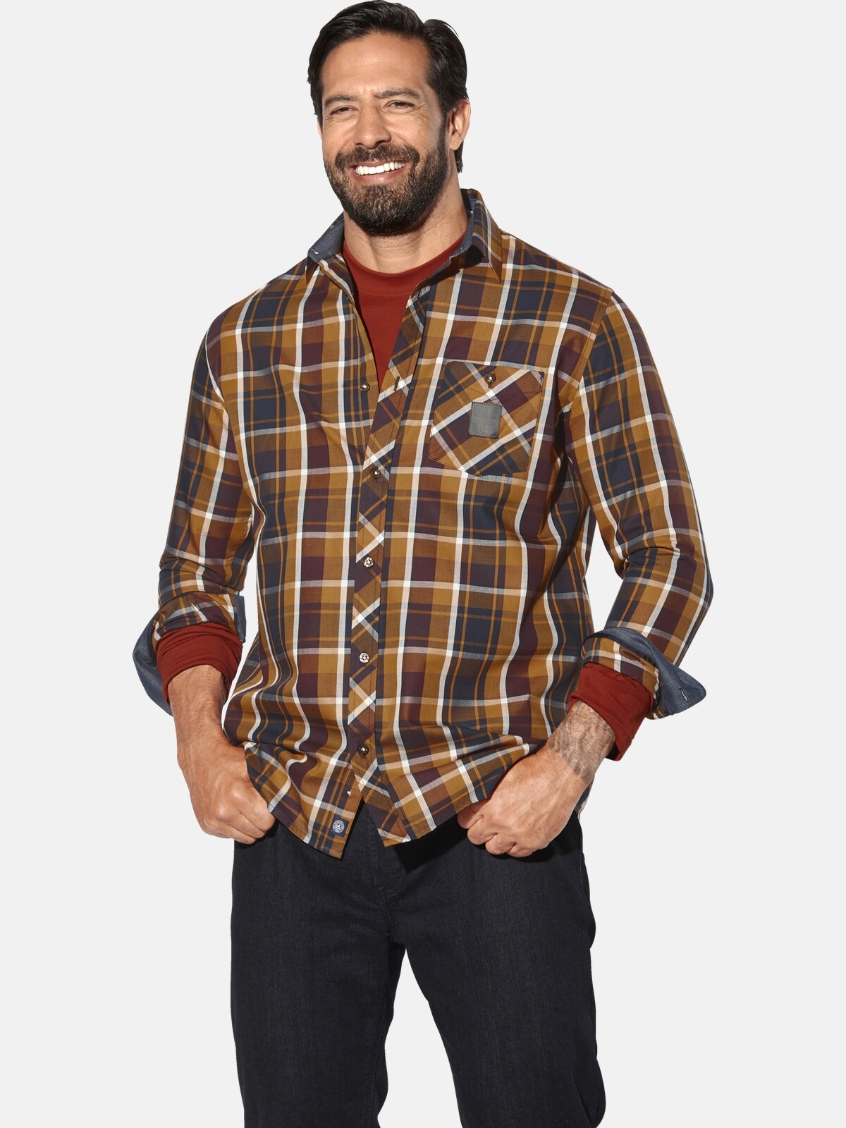 Jan Vanderstorm Langarmhemd "Hemd OLAFVIK" günstig online kaufen