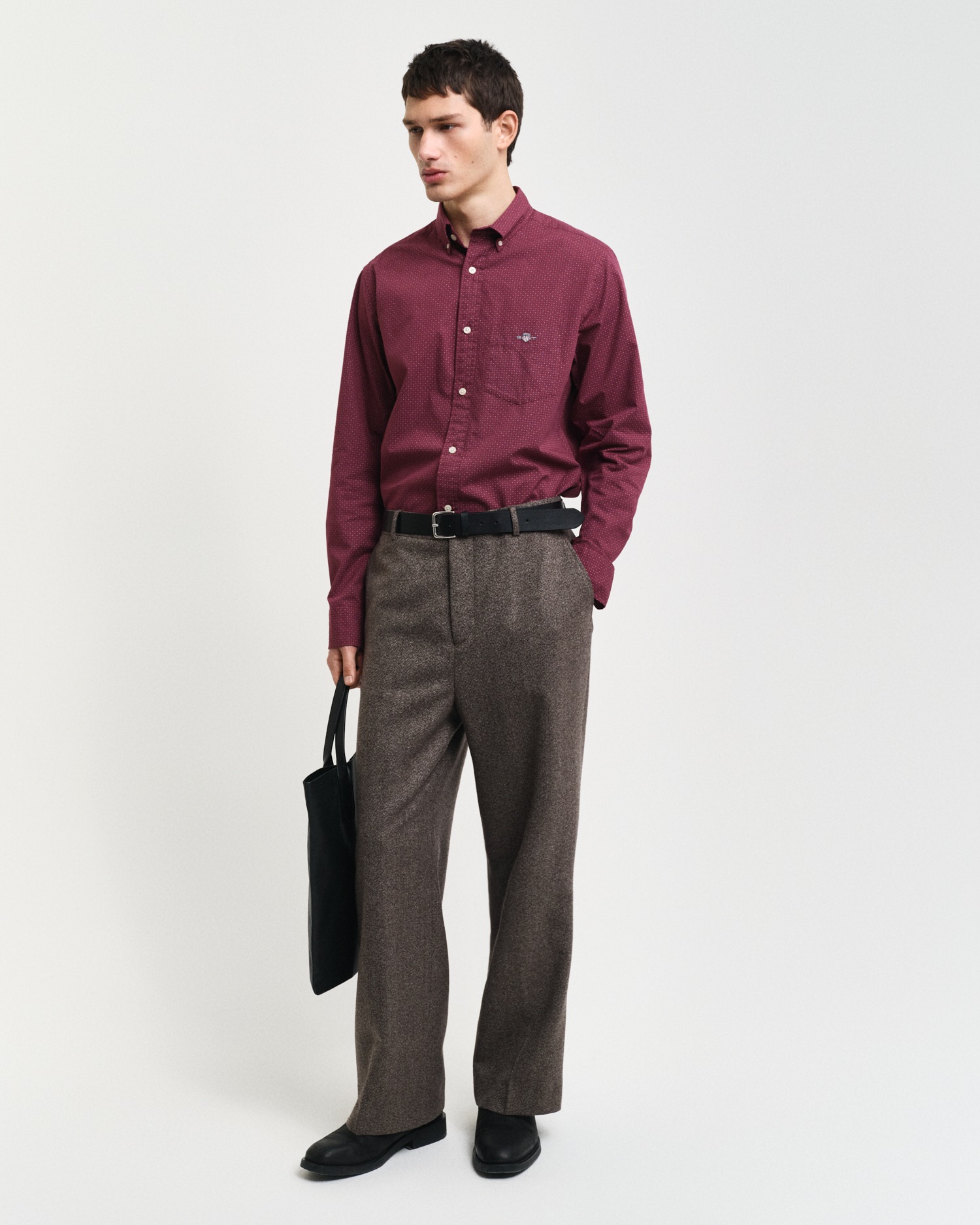 Gant Langarmhemd »REG MICRO PRINT SHIRT« mit einem dezenten, durchgehenden Mikro-Print