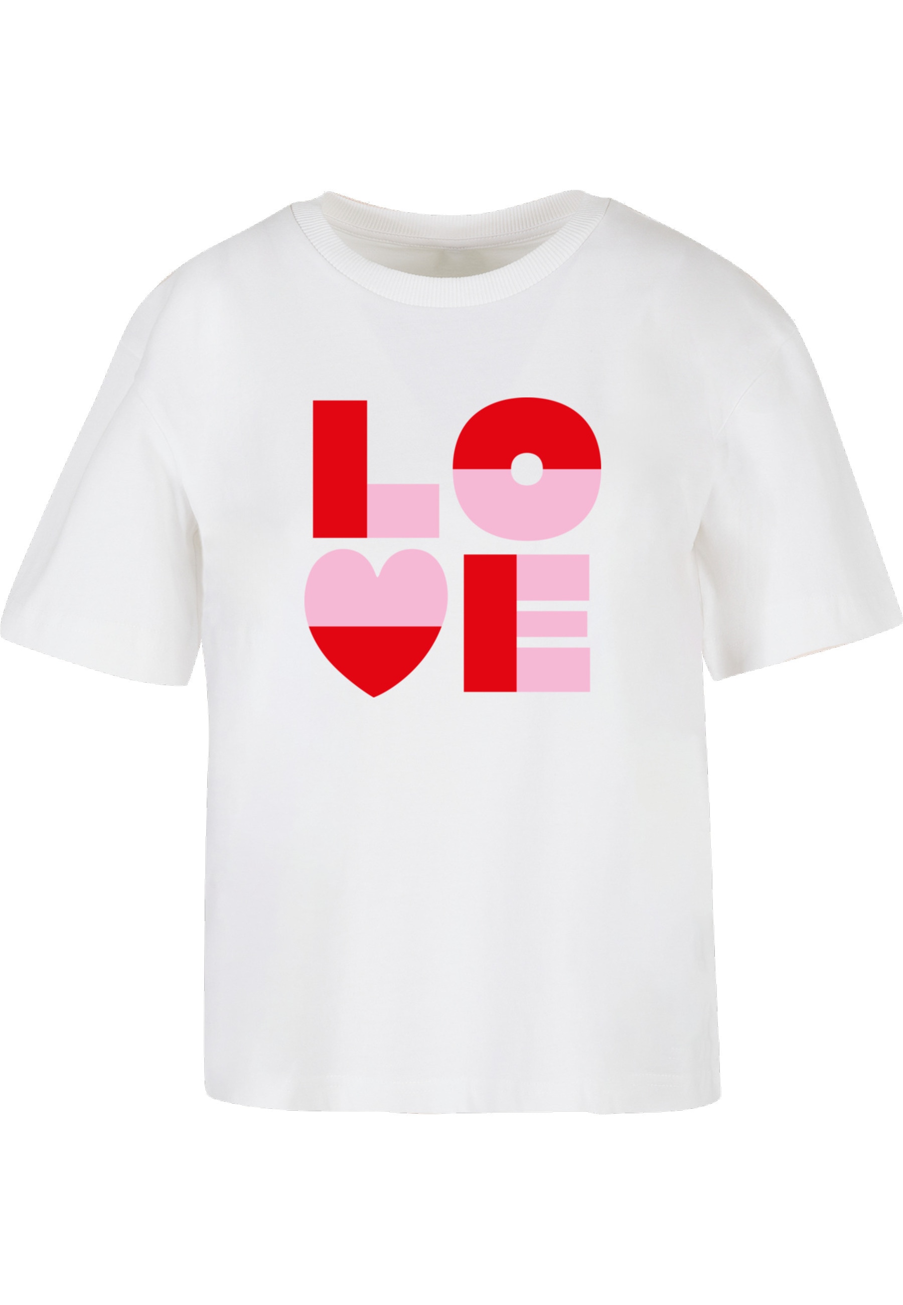 Miss Tee T-Shirt "Miss Tee Love Heart Letters Tee" 1 Stk. günstig online kaufen