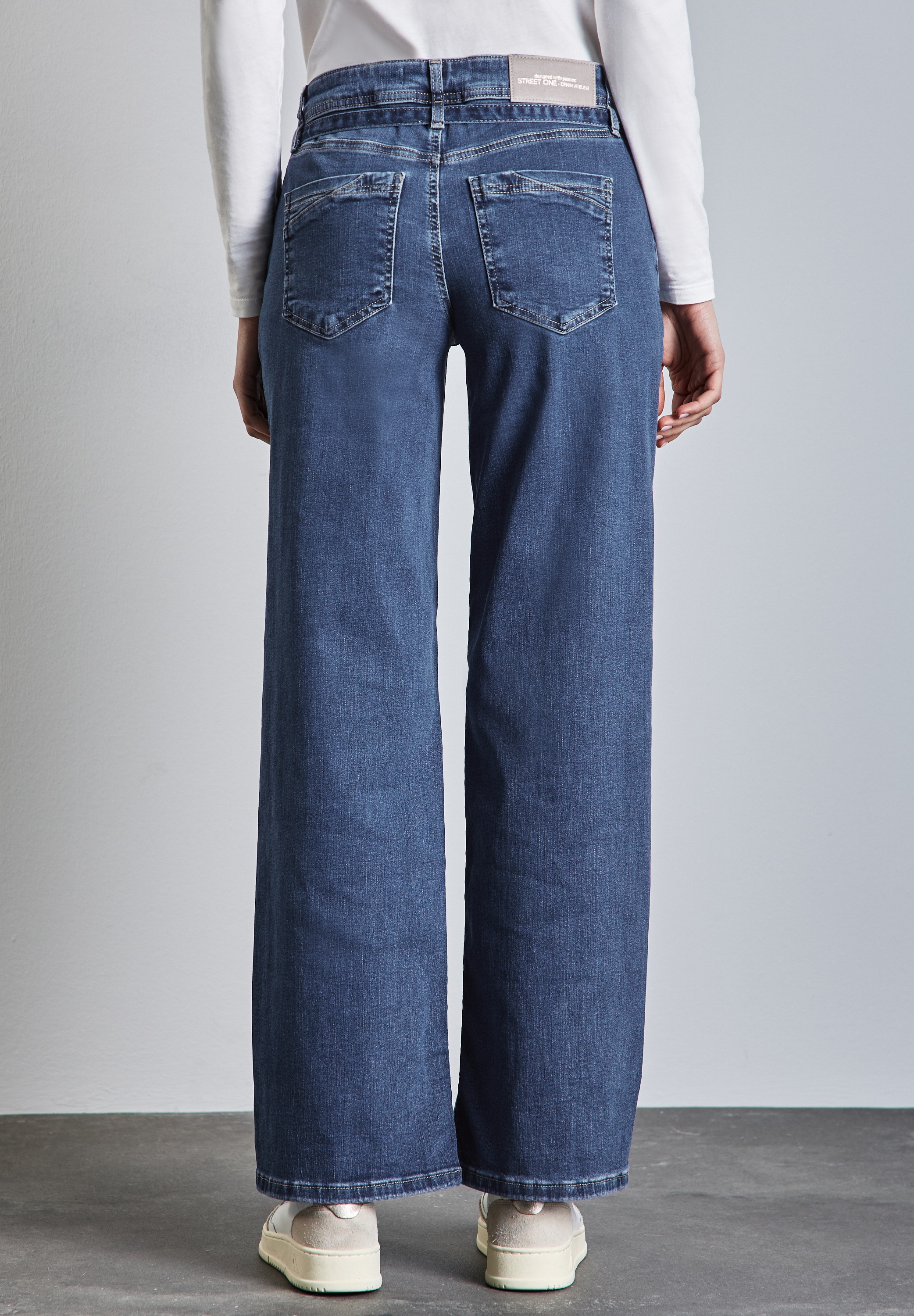 STREET ONE Loose-fit-Jeans, Middle Waist