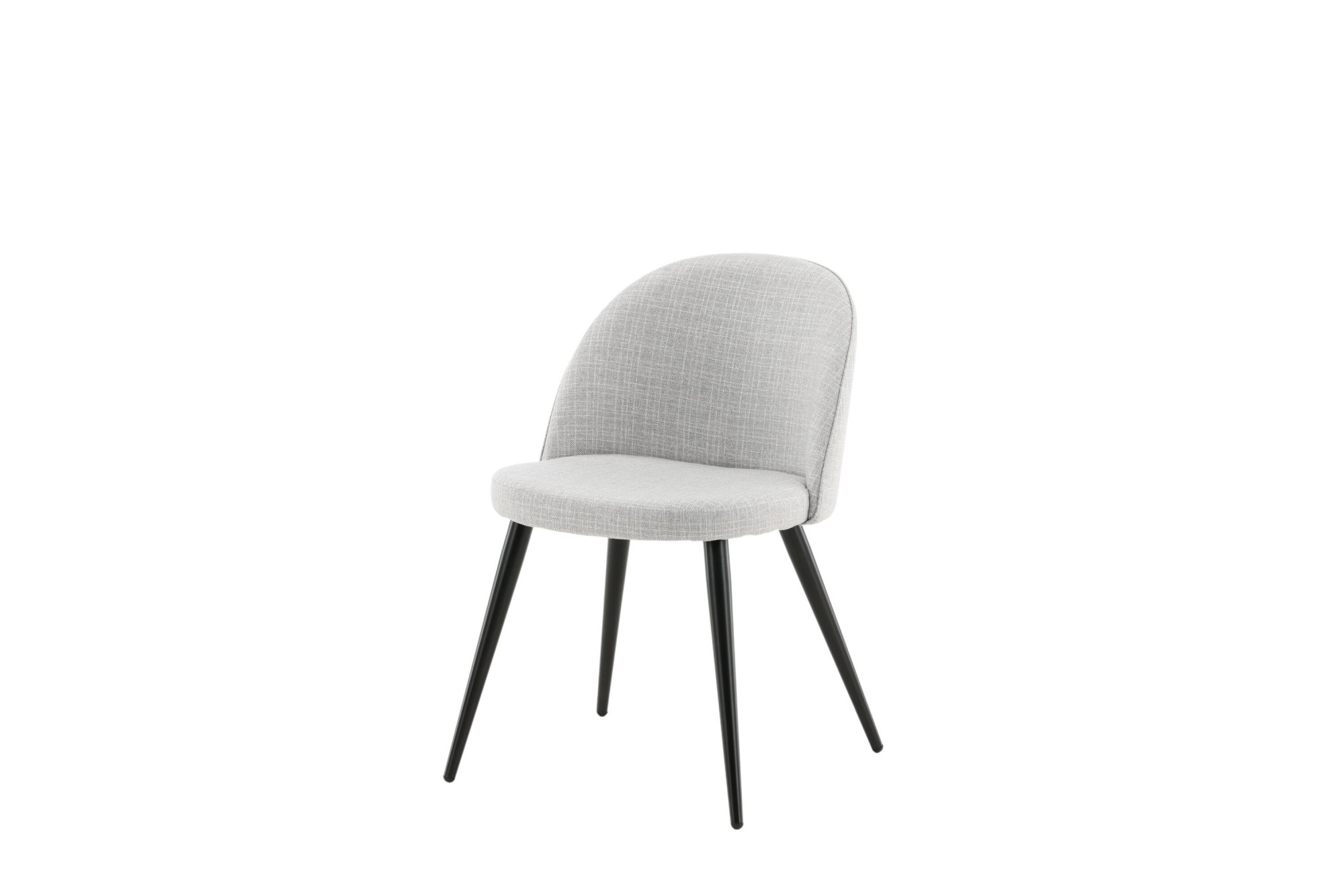 Venture Home Esszimmerstuhl »Velvet, 2er-Set Esszimmerstühle in Schwarz-Stoff, 150 kg belastbar« () 2 Stk.Polsterstuhl, Stoffbezug, Metallbeine, abgerundet, vielseitig