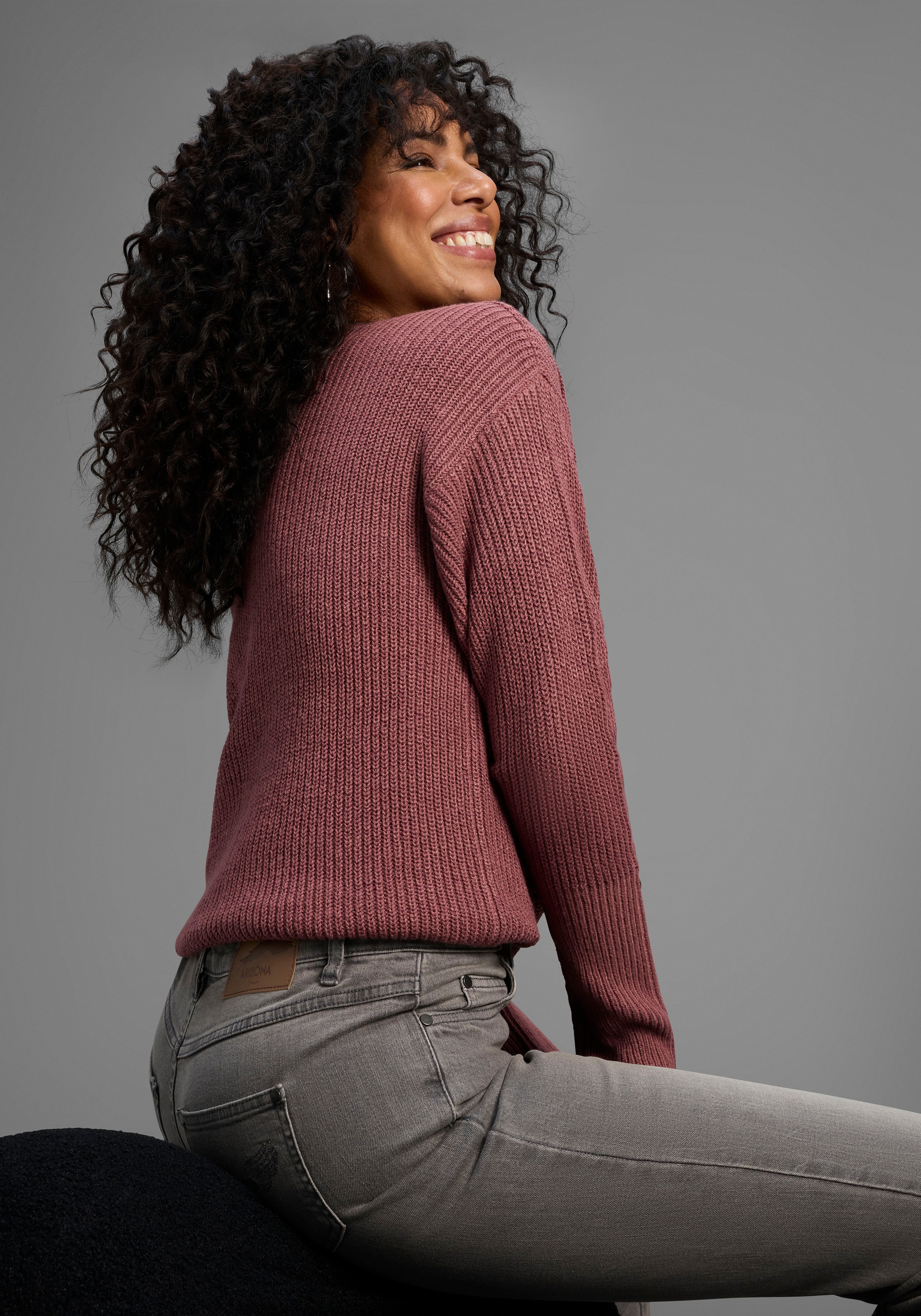 Thumbnail - Arizona Gerade Jeans "Comfort-Fit" High Waist