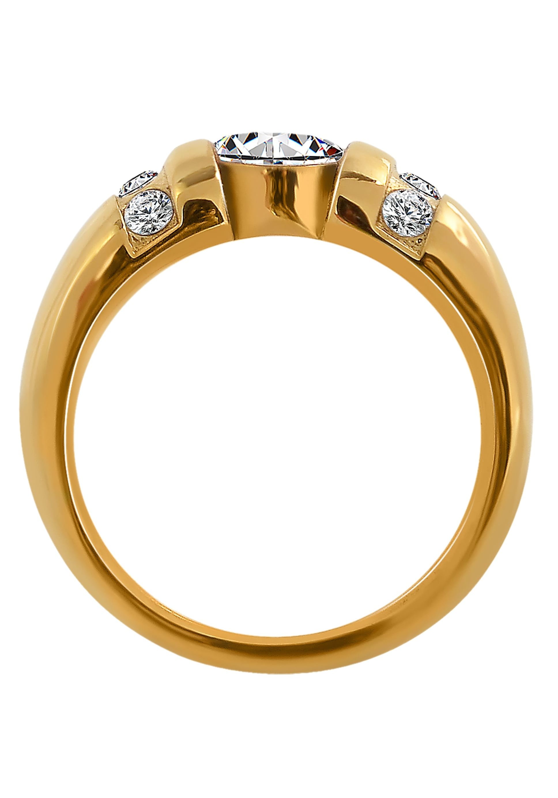 AKZENT Fingerring »Vangelia, goldfarbig, langlebig«