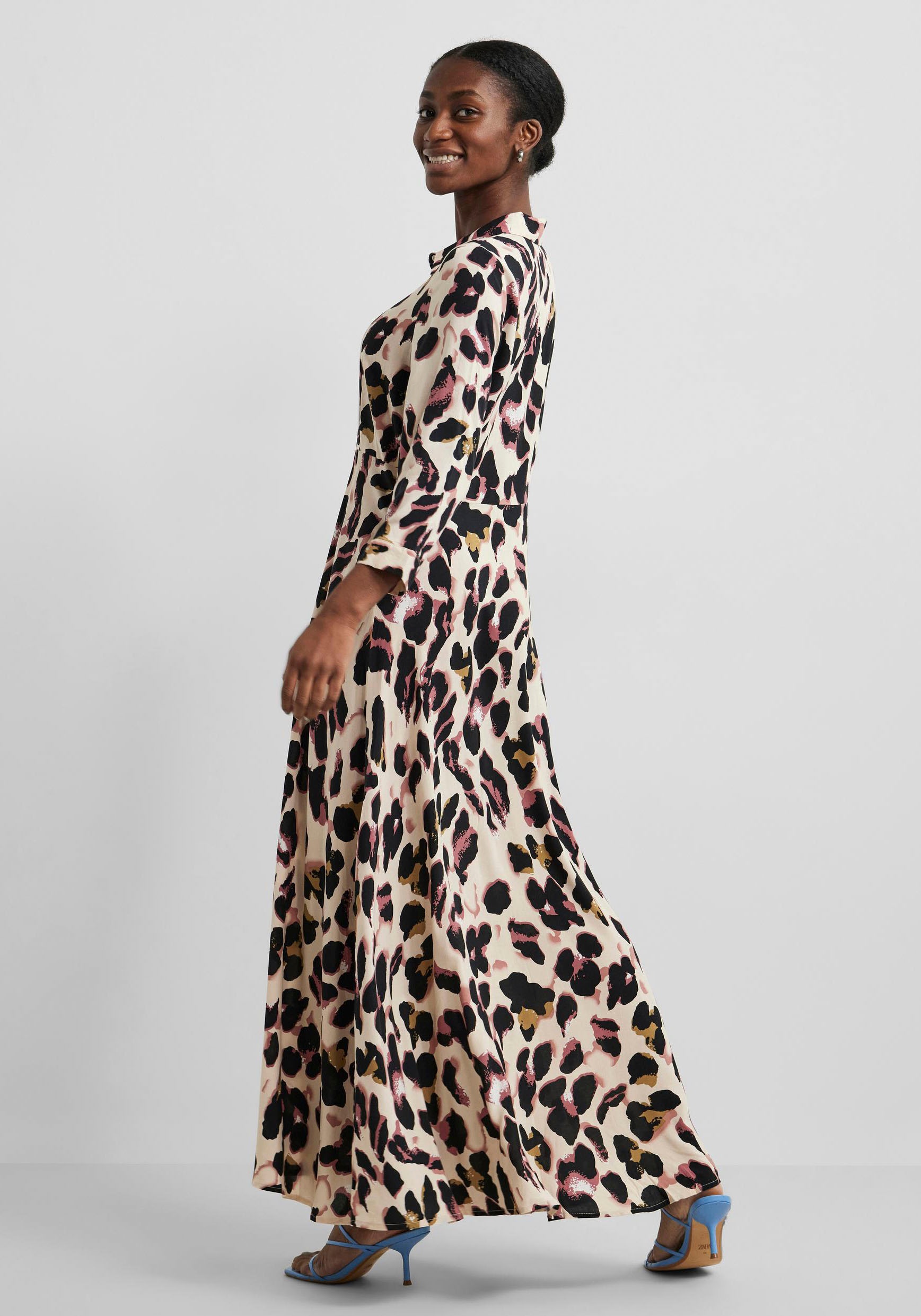 Y.A.S Hemdblusenkleid "YASSAVANNA LONG SHIRT DRESS", Sommerkleid, mit 3/4 Ä günstig online kaufen