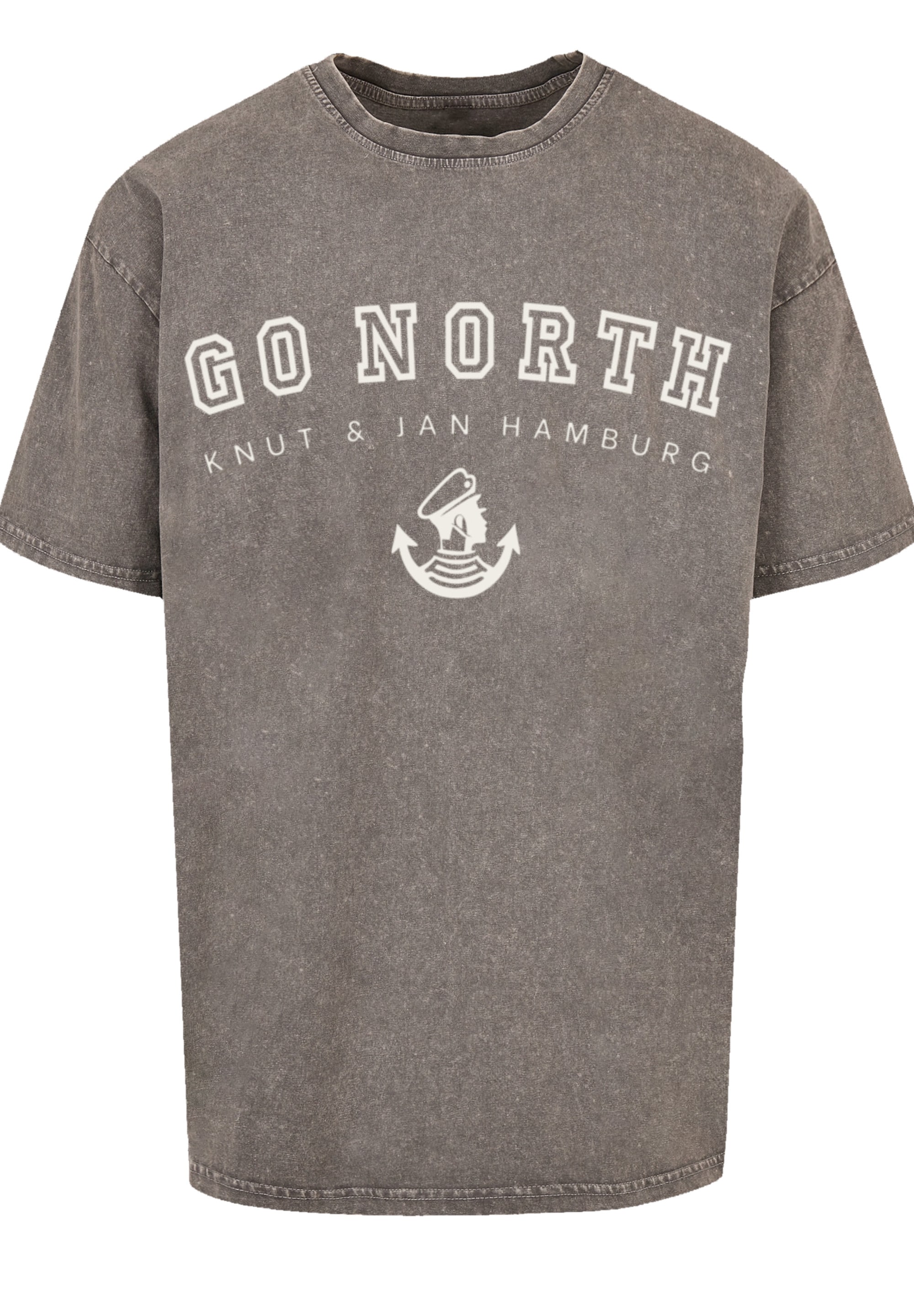 F4NT4STIC T-Shirt »Go North Knut & Jan Hamburg«, Print