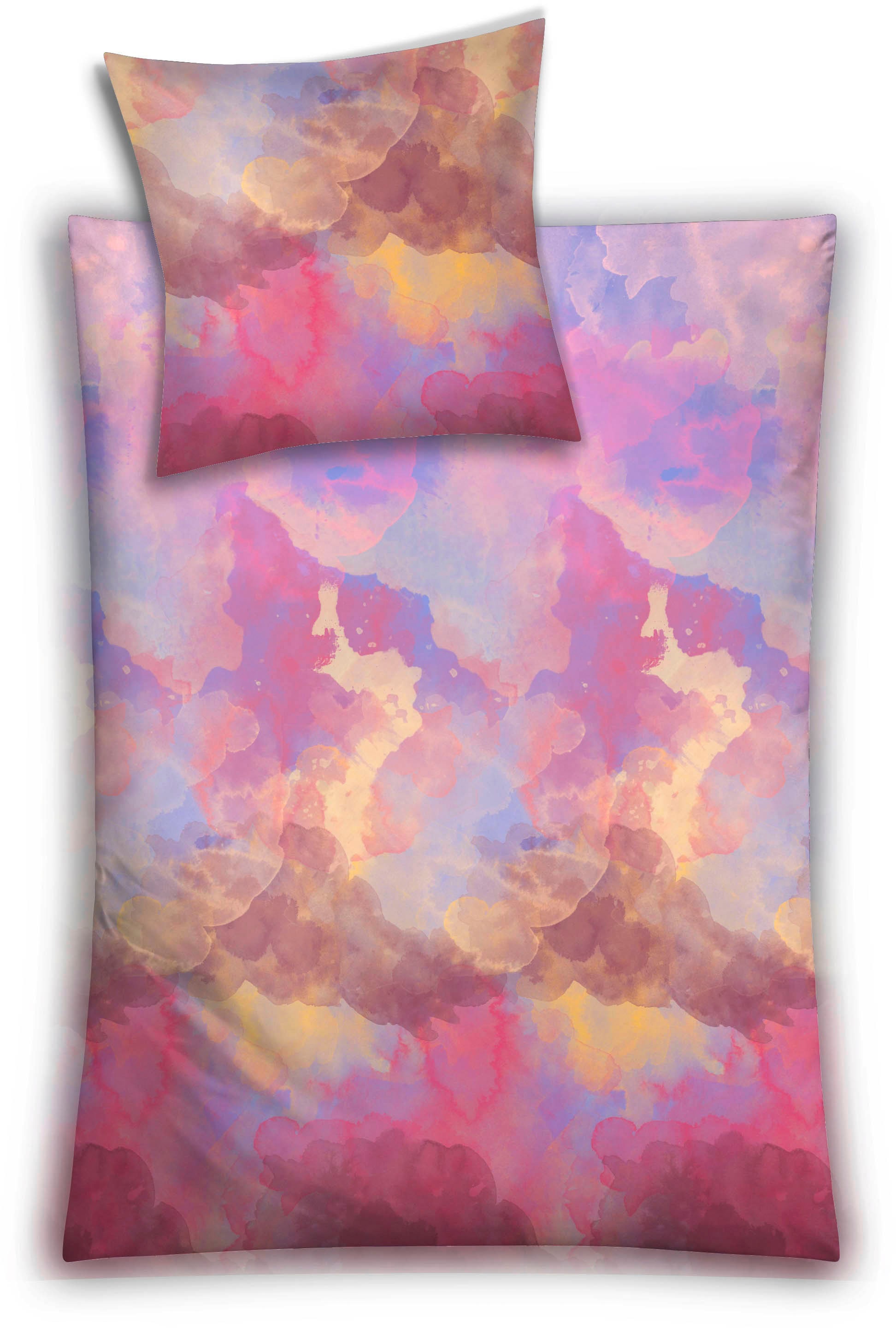Kleine Wolke Bettwäsche "Solero" 2 Stk. tlg. mit Aquarall-Print günstig online kaufen