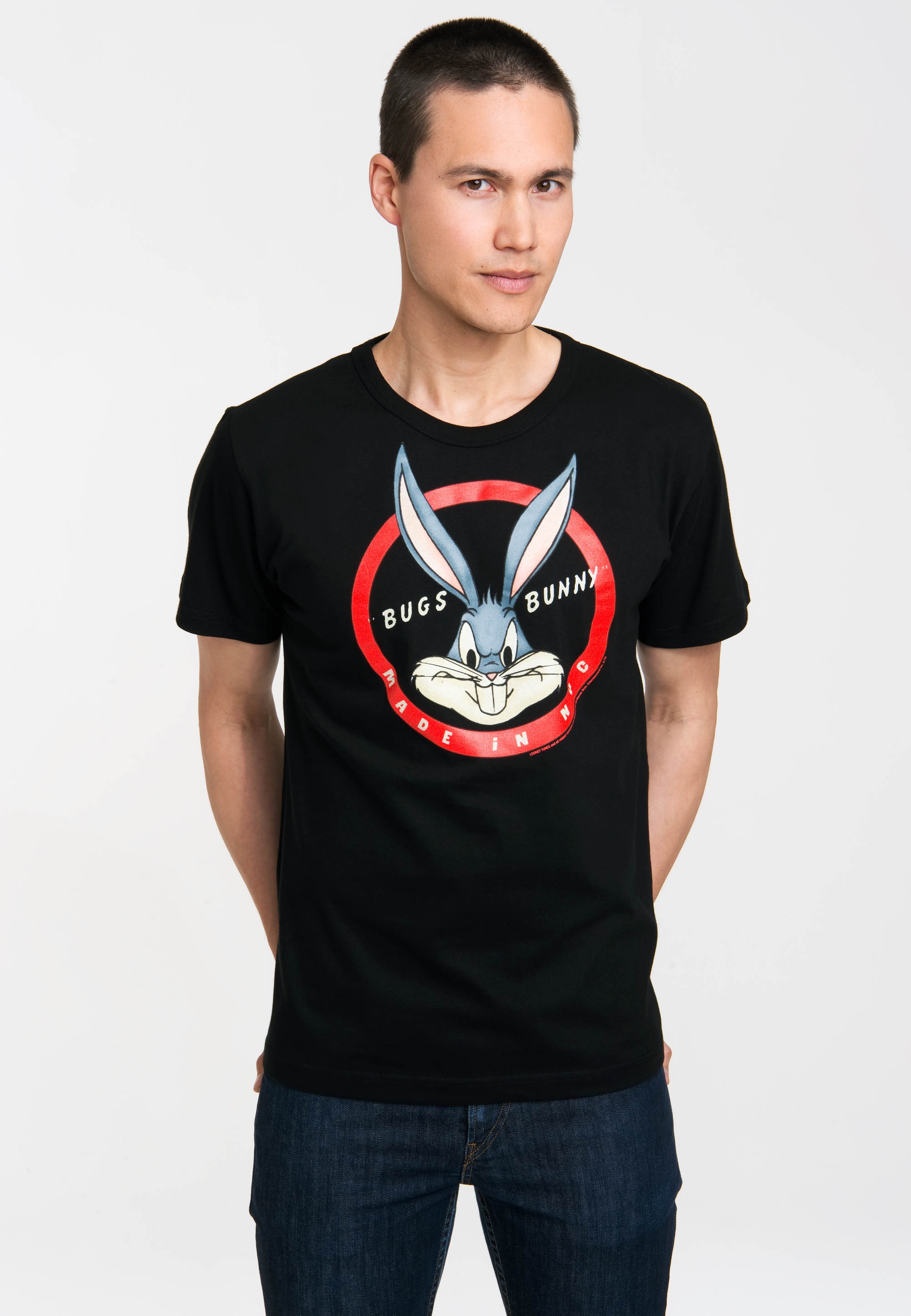 LOGOSHIRT T-Shirt »Bugs Bunny Made In NYC«, mit tollem Bugs Bunny-Print