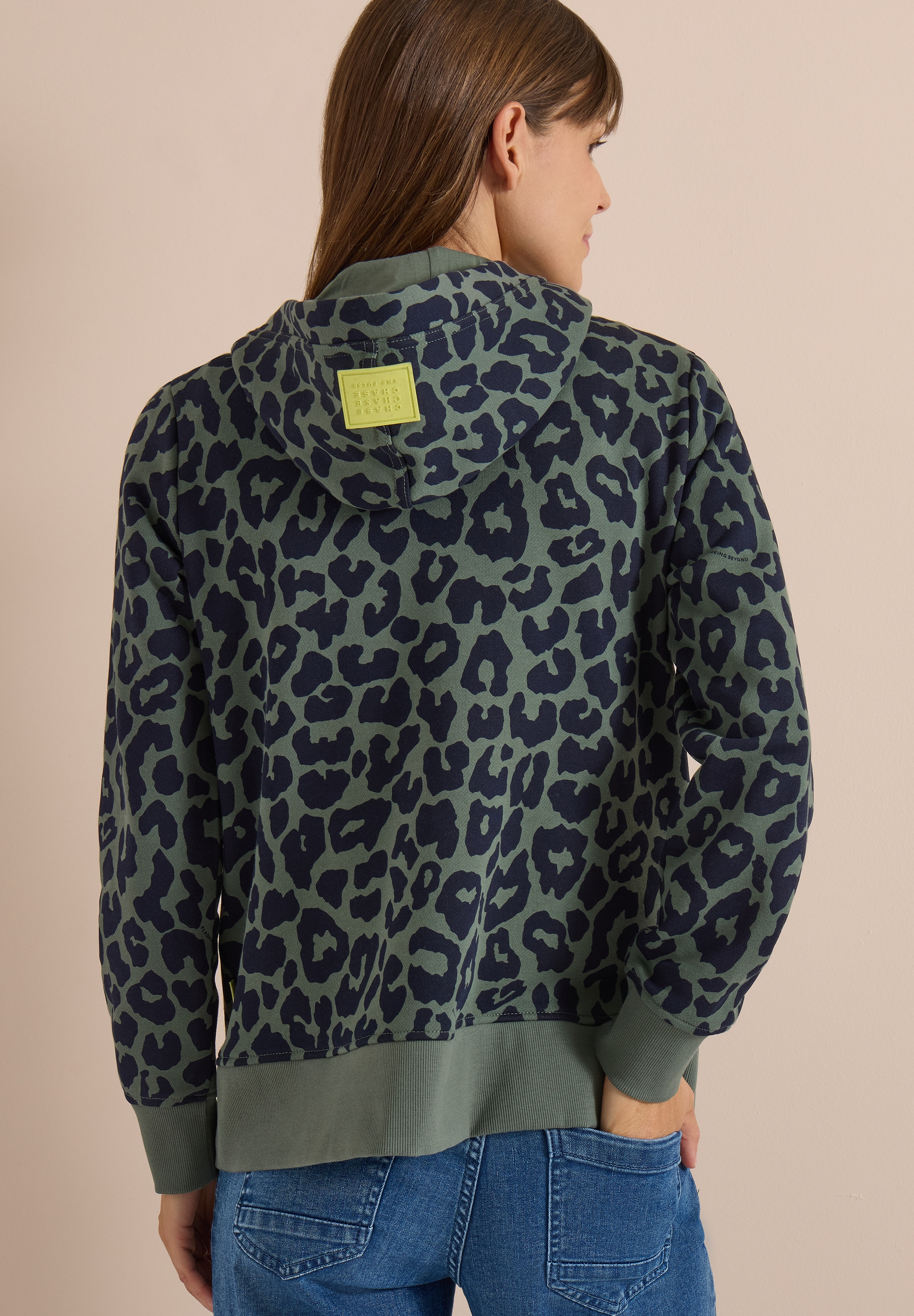 Cecil Kapuzensweatjacke Animal Print, Baumwolle