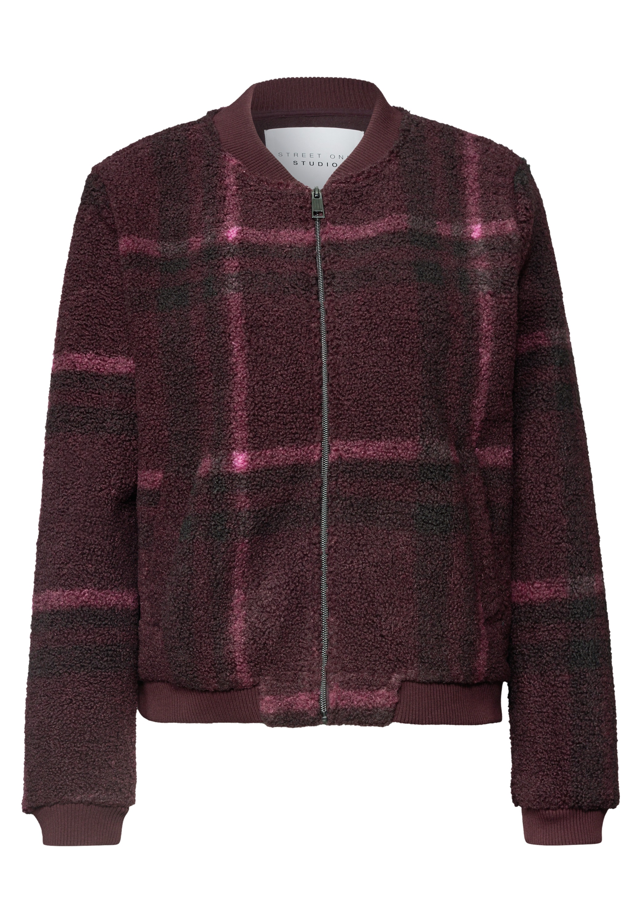STREET ONE STUDIO Kurzjacke ohne Kapuze mit Karomuster