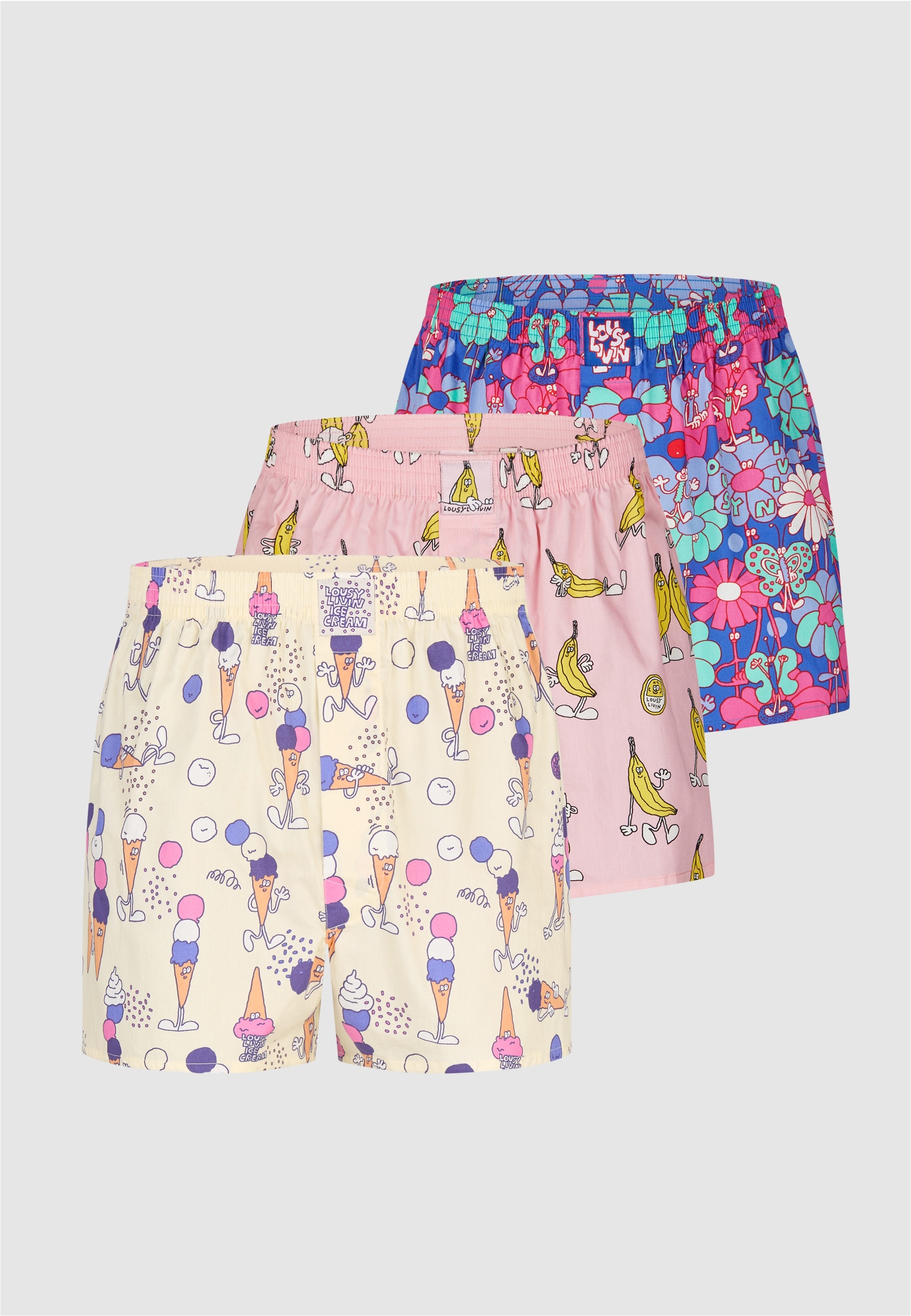 Lousy Livin Boxershorts 3 Stk. tlg.,
