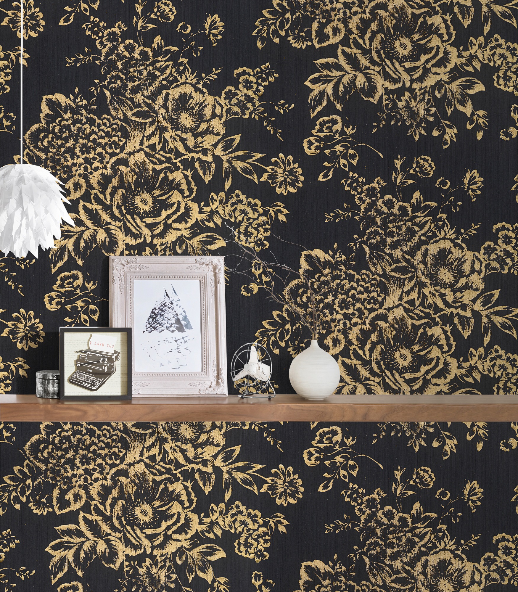Architects Paper Textiltapete »Metallic Silk«, floral-matt-glänzend, Barocktapete Tapete Blumen