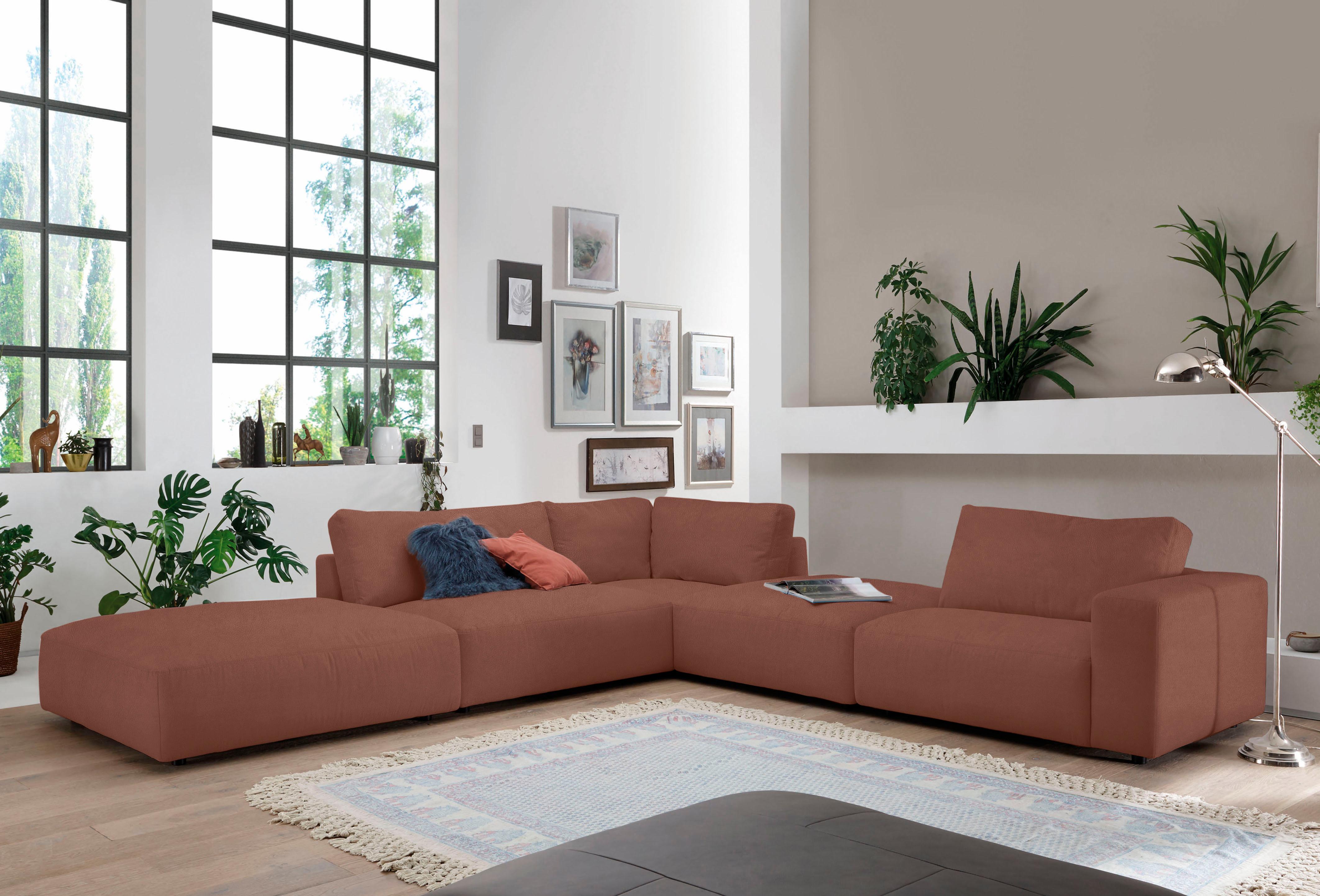 Musterring Ecksofa "LUCIA L-Form" in vielen Qualitäten und 4 verschieden Nähten
