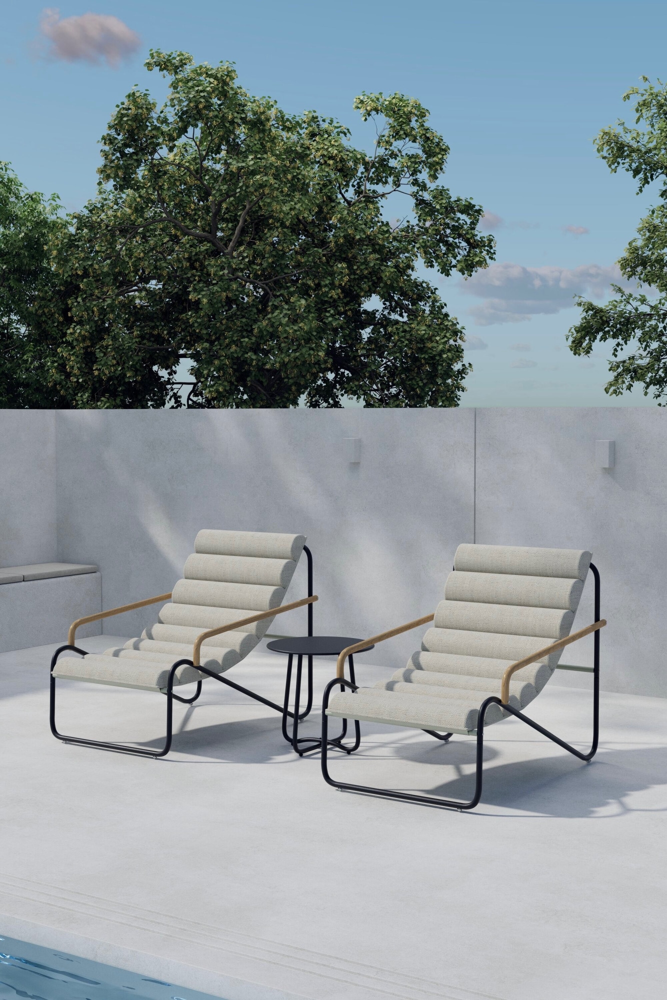 Venture Home Gartenlounge-Set »Ithaka, großzügiges Outdoor-Set für hohen Sitzkomfort« 3 tlg. Loungemöbel mit Stoffbezug, angenehm, weich