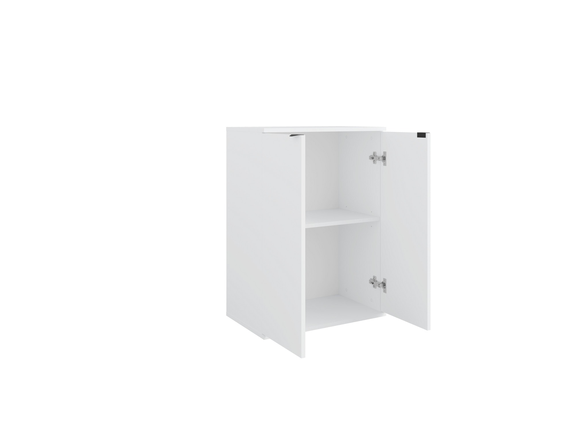 Home affaire Kommode »THALIANA Sideboard mit 2 Türen, modernes Design, Breite 60 cm« Schrank in 3 Farben erhältlich, schwarze Metallgriffe, viel Stauraum