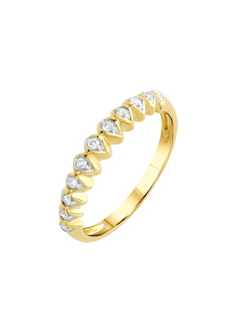 Diamonds by Ellen K. Fingerring »375 Gold gelb zweifarbig Diamant 0,1ct.« kaufen
