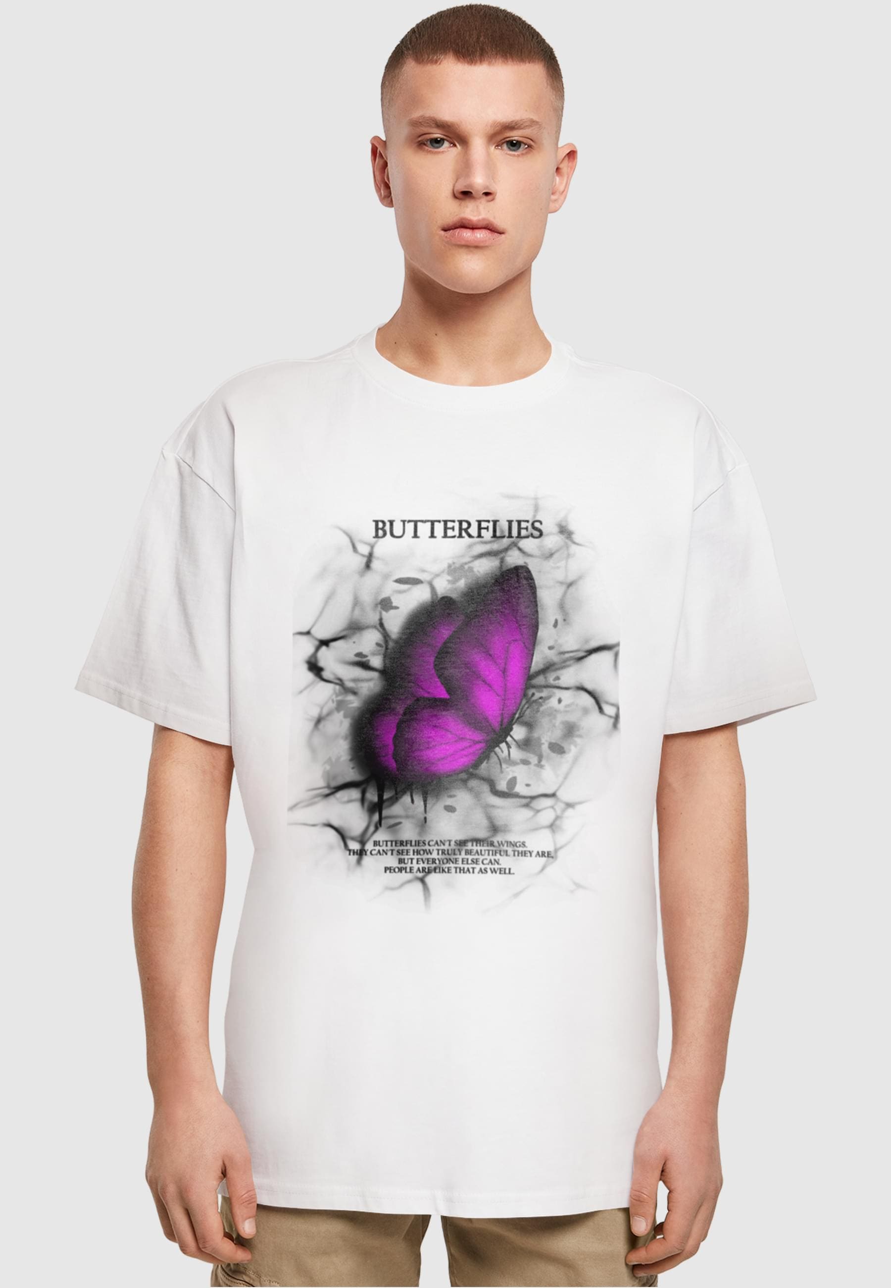 Merchcode T-Shirt »Merchcode Herren Butterflies Heavy Oversized Tee«