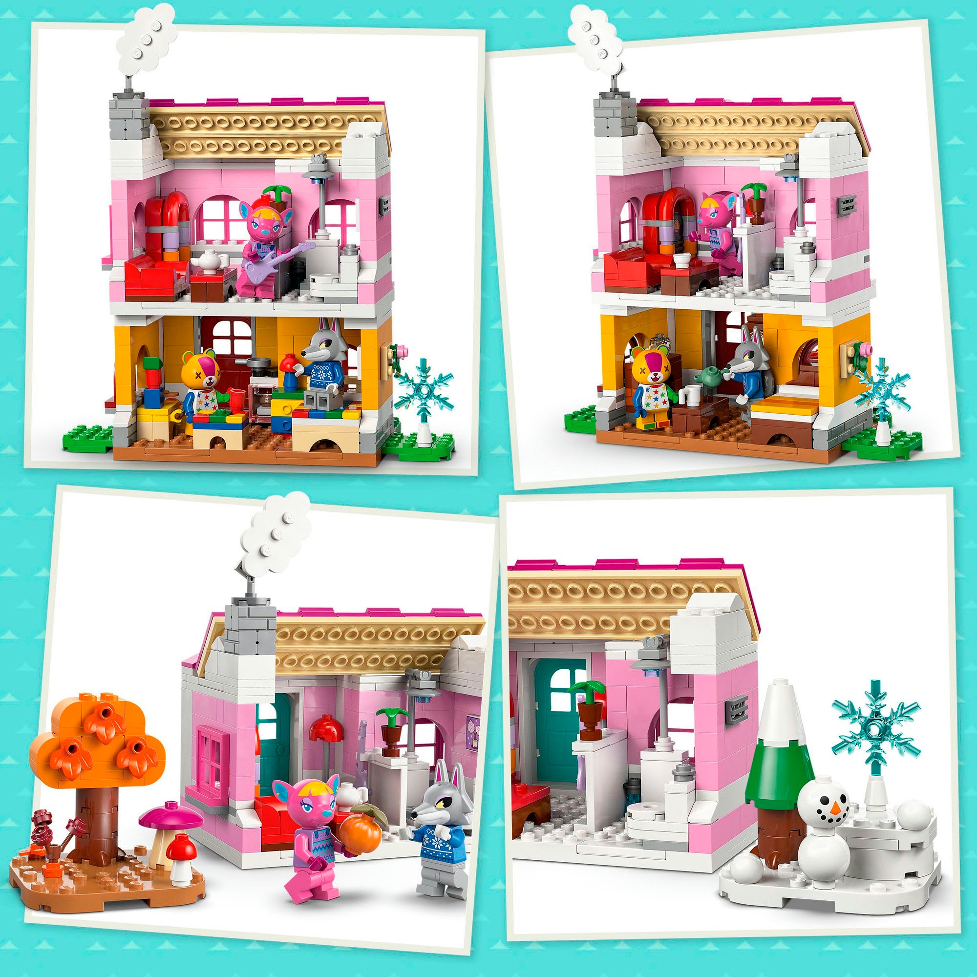 LEGO® Konstruktionsspielsteine »Kreative Häuser: Jahreszeiten voller Spaß (77057),«, (814 St.), LEGO Animal Crossing; Made in Europe